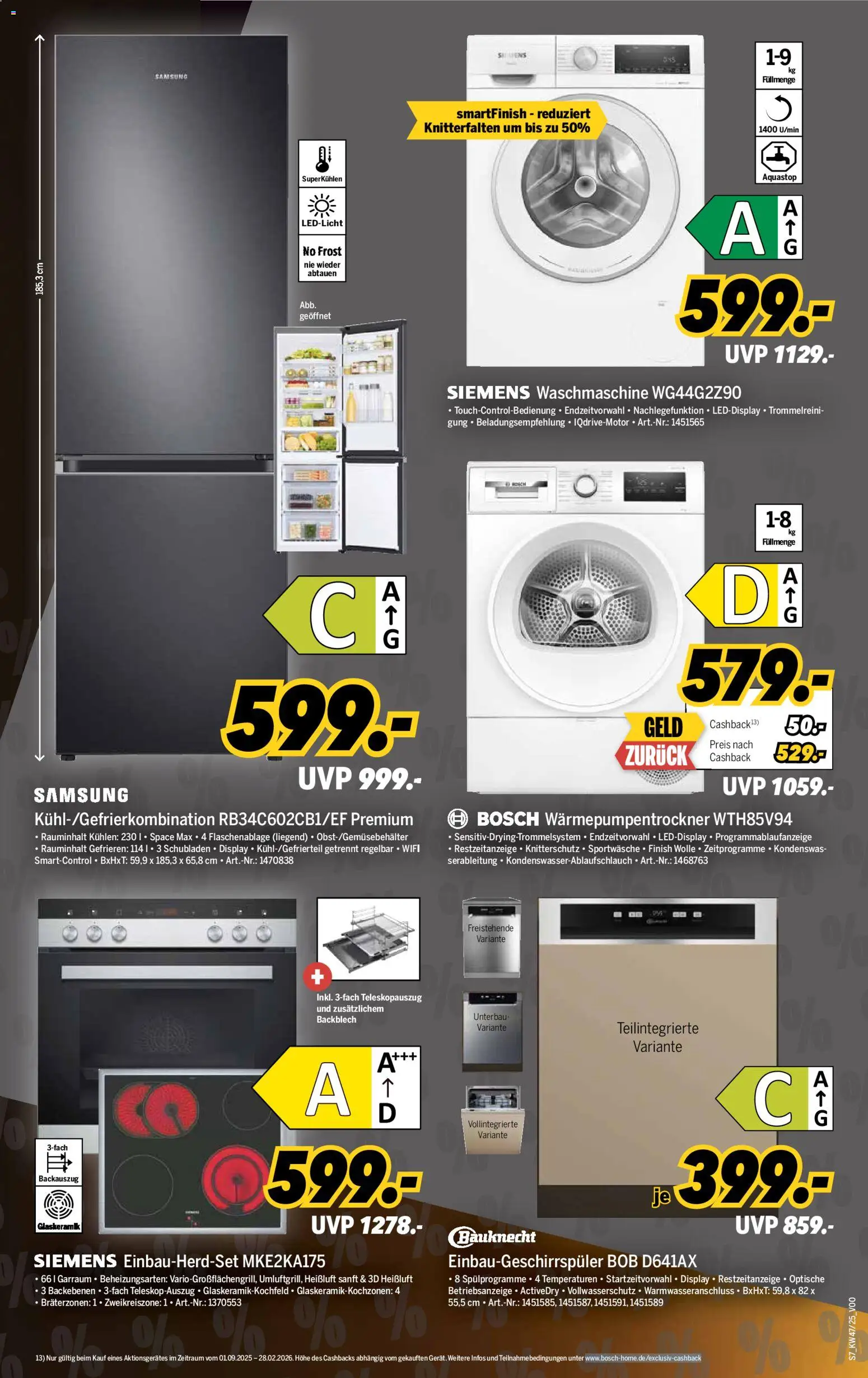 Medimax - Black Friday – gültig ab 14.11.2025 | Seite: 7 | Produkte: Siemens, Waschmaschine, Finish, Samsung