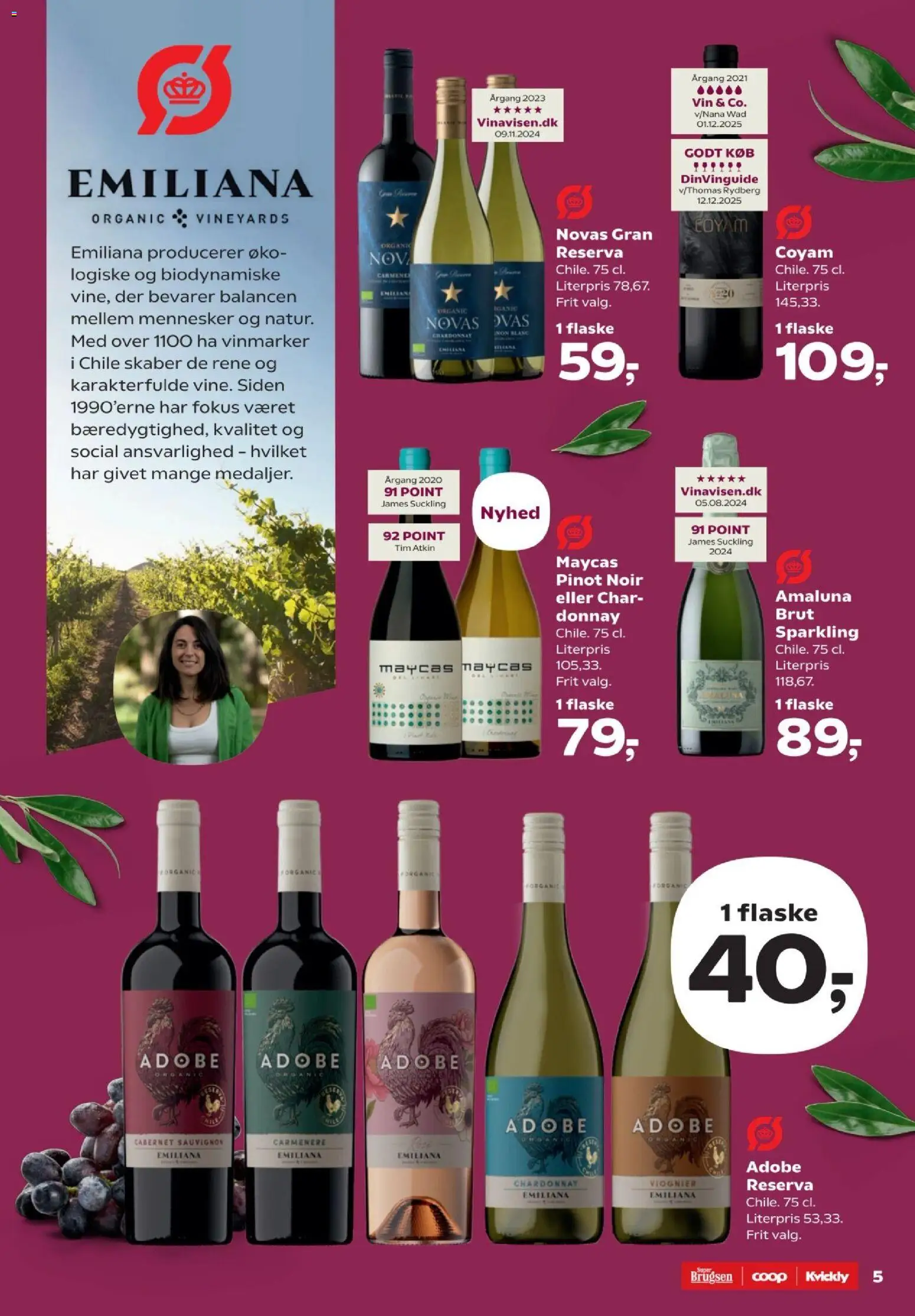 Super Brugsen tilbudsavis – gyldig fra 30.01.2026 | Side: 5 | Produkter: Vin