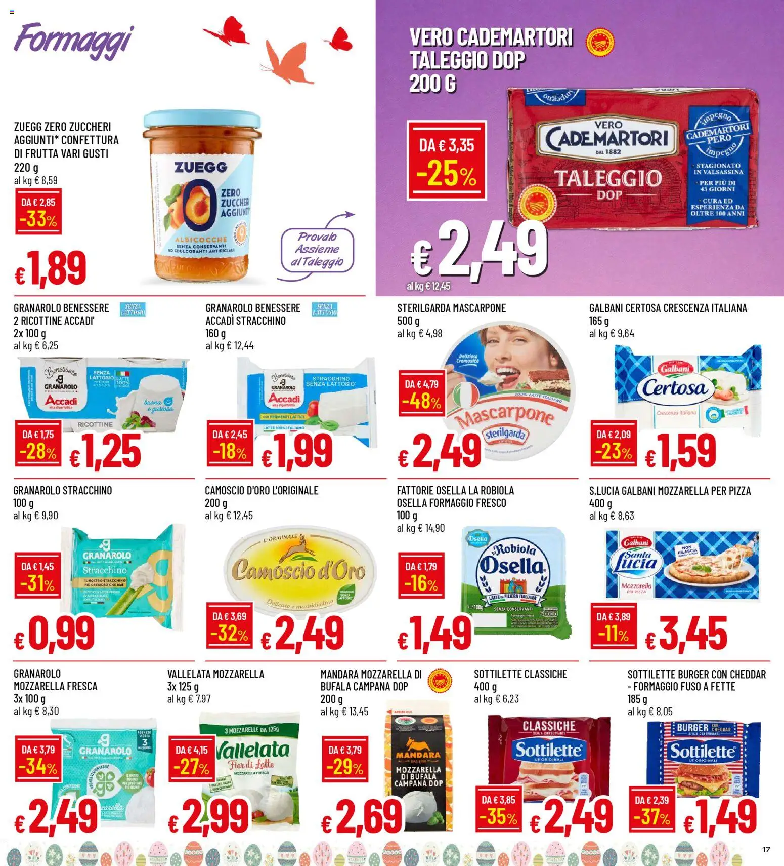 Volantino Galassia del 26.03.2026 | Pagina: 17 | Prodotti: Frutta, Mozzarella, Formaggio, Stracchino
