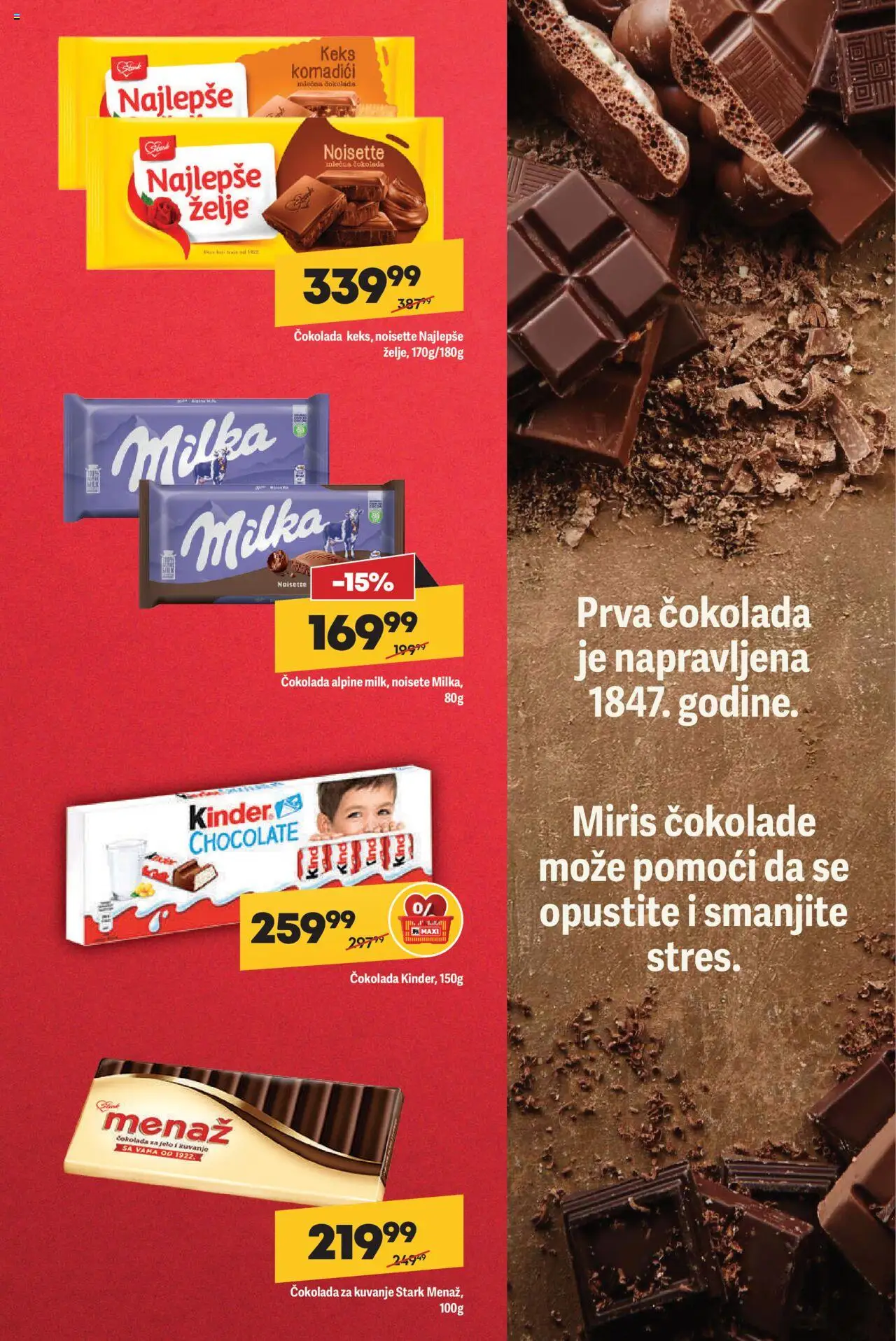 Maxi katalog - važi od 16.10.2025 | Strana: 16 | Proizvode: Čokolada za kuvanje, Keks, Miris, Čokolada
