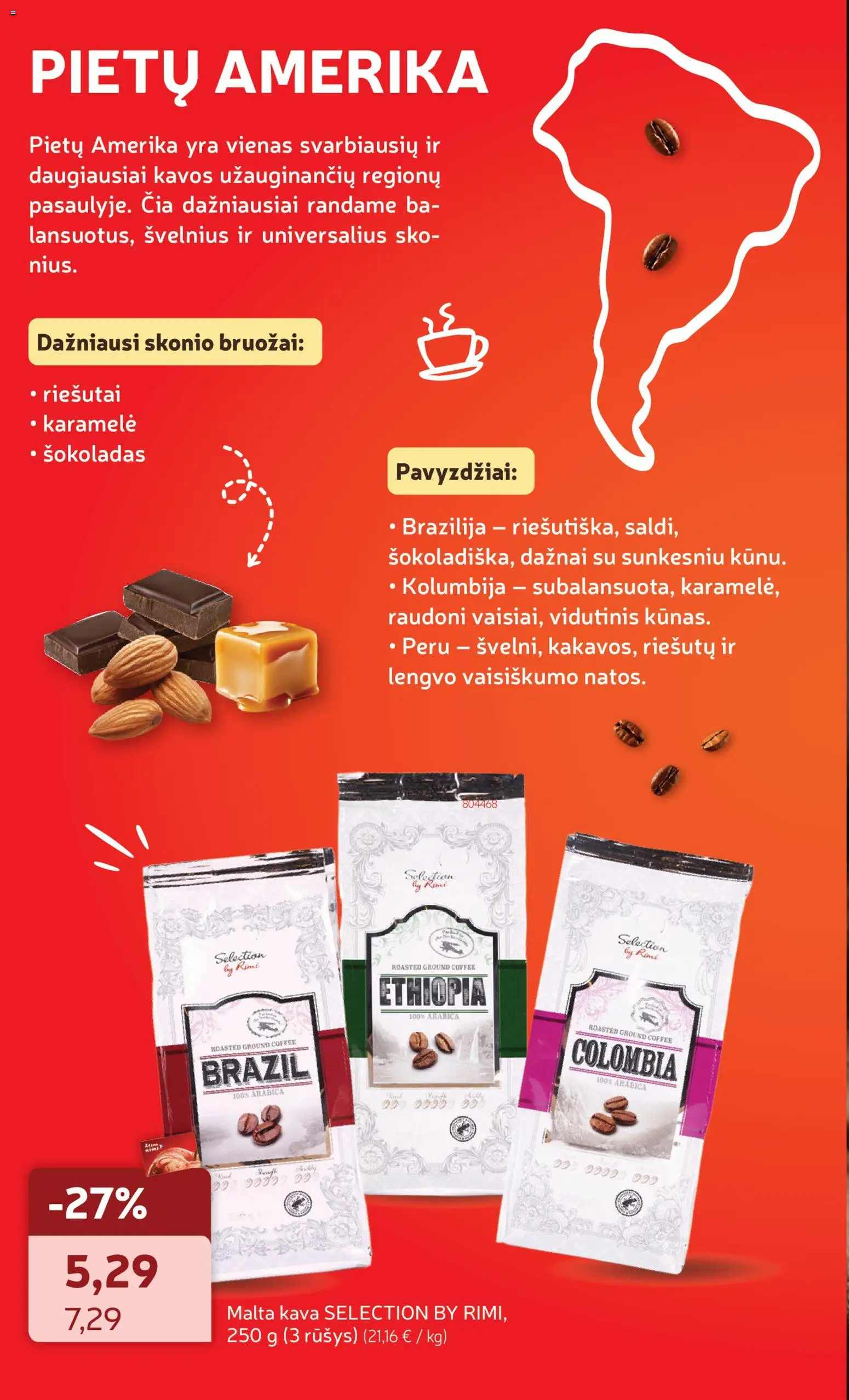 Rimi akcijos nuo 31.03.2026 | Puslapis: 6 | Prekių: Riešutai, Kava, Šokoladas