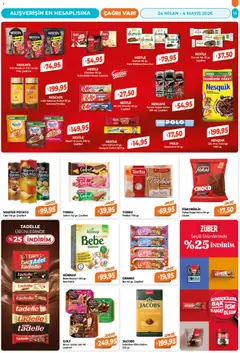 24.04.2026 tarihinden itibaren geçerli olan Çağrı Market kataloğu önizlemesi | Sayfa: 10 | Ürünler: Kahve, Mısır gevreği, Keçiboynuzu, Mısır