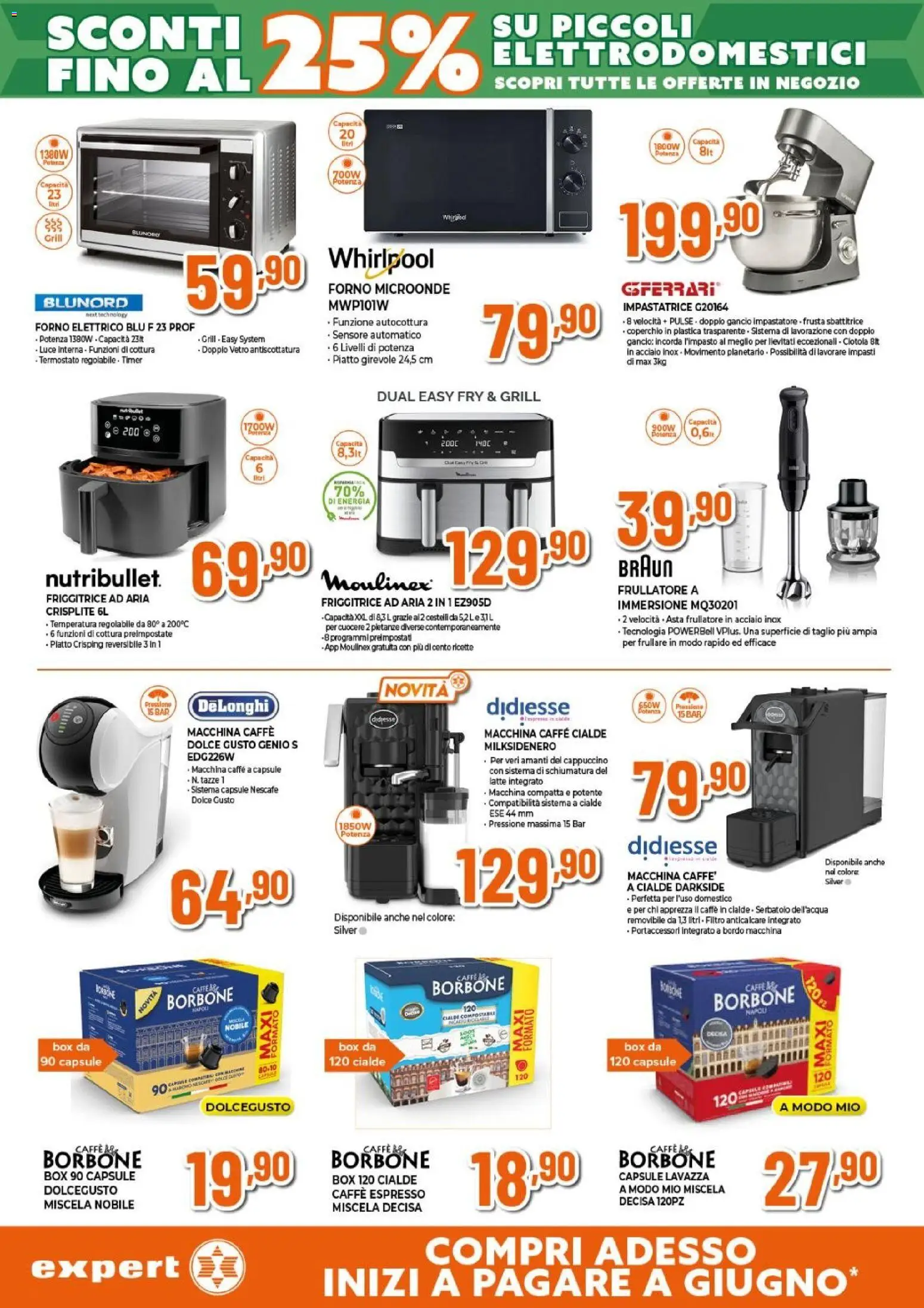 Volantino Expert del 12.02.2026 | Pagina: 15 | Prodotti: Frullatore, Anticalcare, Forno, Friggitrice