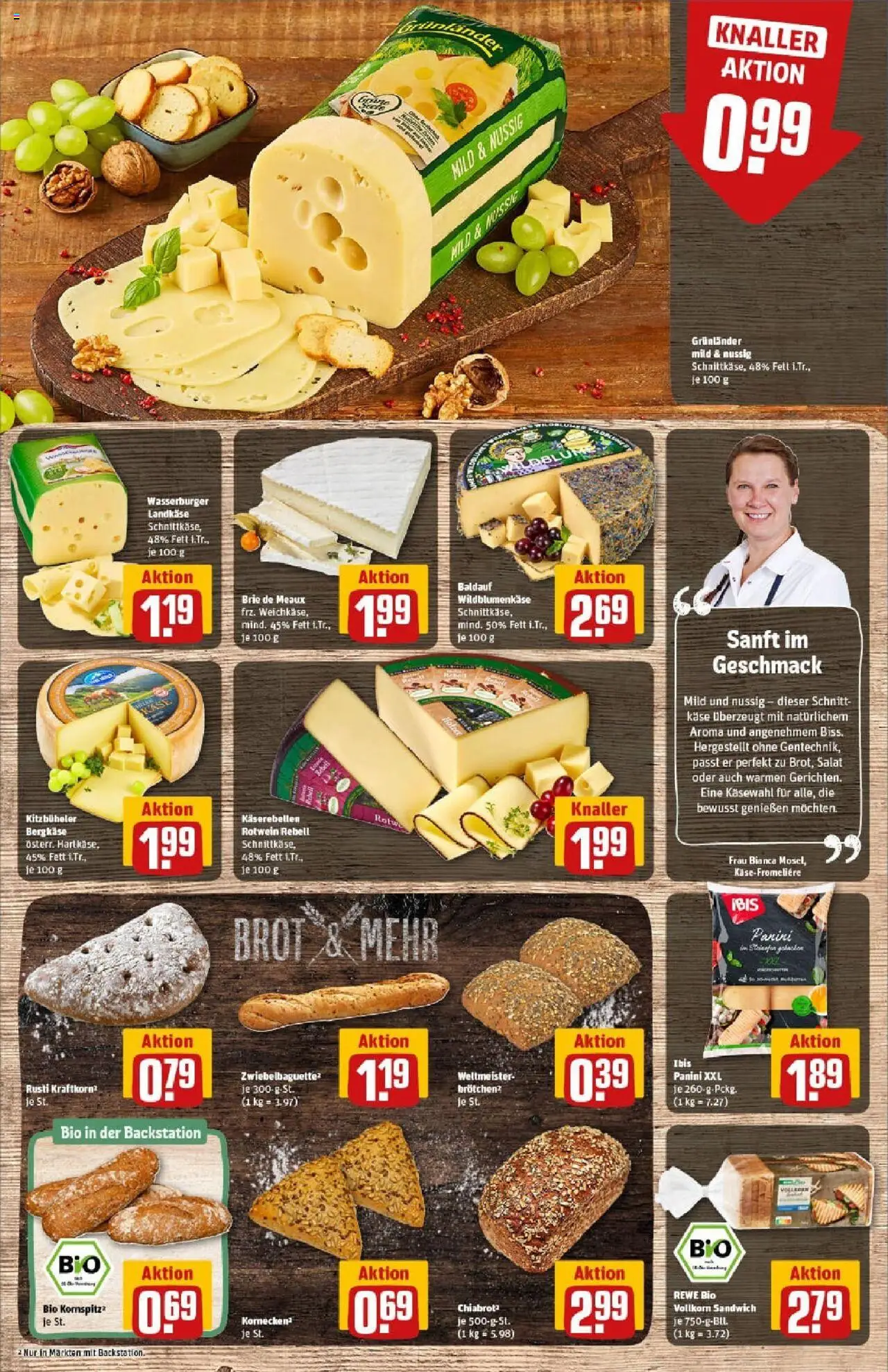 Rewe prospekt Pegnitz	 - gültig ab dem 06.07.2025 | Seite: 13 | Produkte: Käse, Rotwein, Baguette, Brot