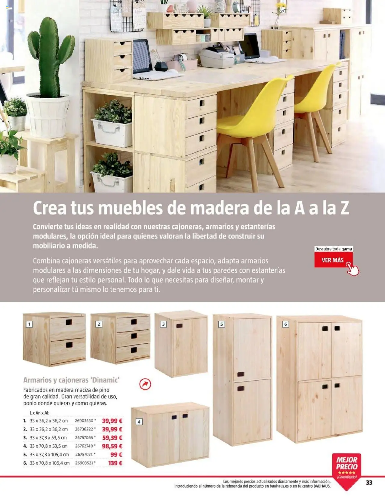 Bauhaus folleto │ válido desde el 05.08.2025 | Página: 33 | Productos: Muebles