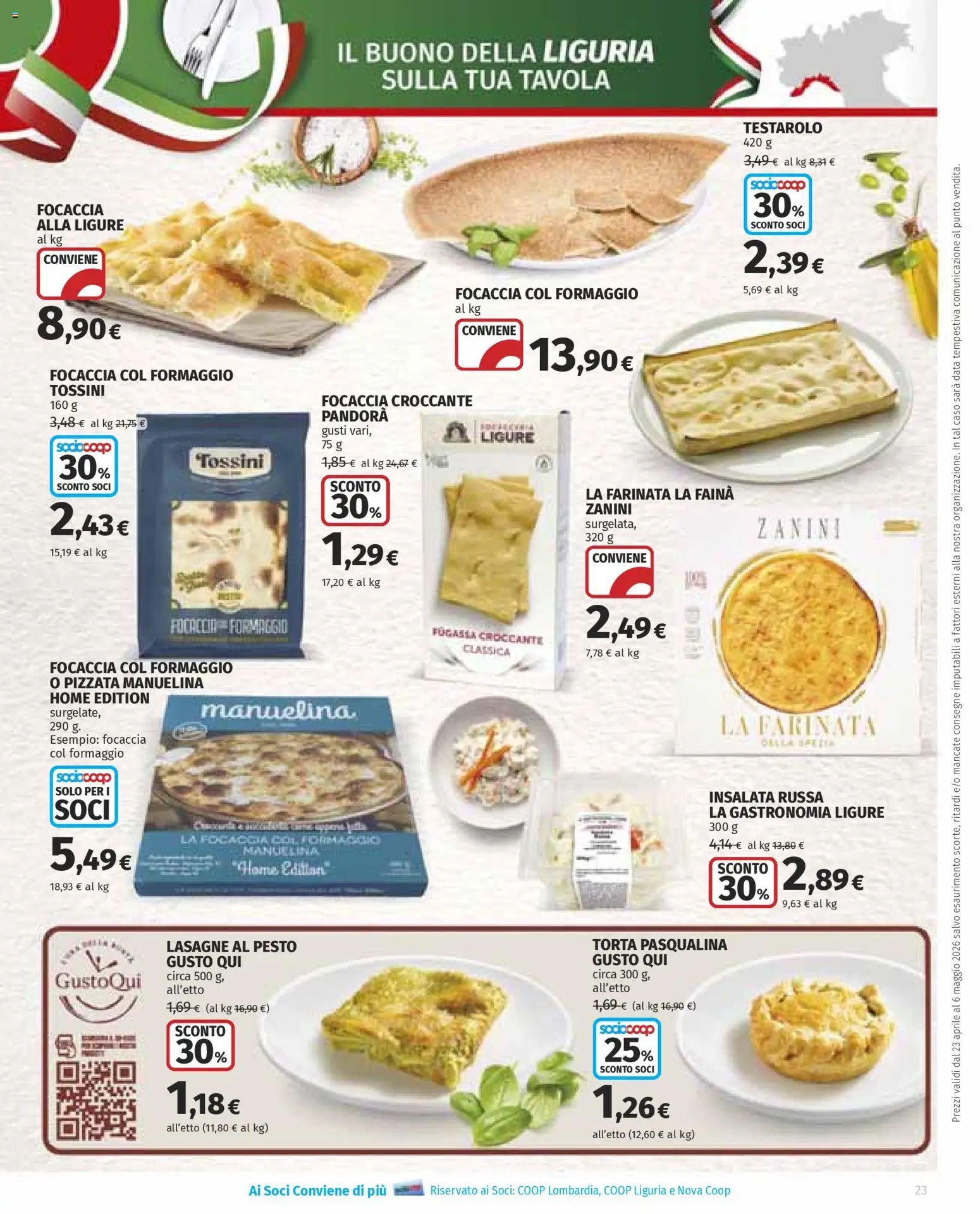 Volantino Ipercoop del 23.04.2026 | Pagina: 23 | Prodotti: Insalata, Data, Pesto, Torta