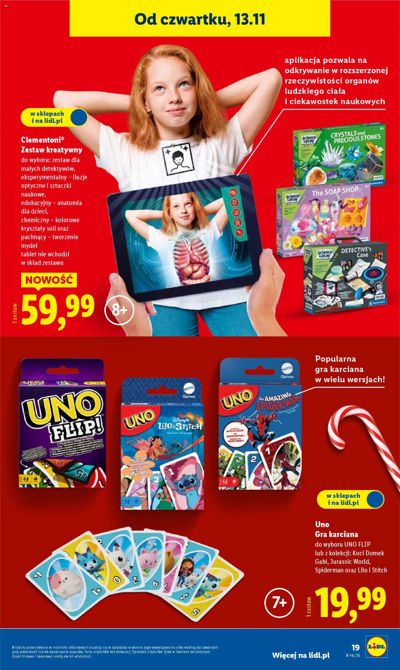 Lidl Katalog zabawek od 03.11.2025 | Strona: 19 | Produkty: Tablet, Gra