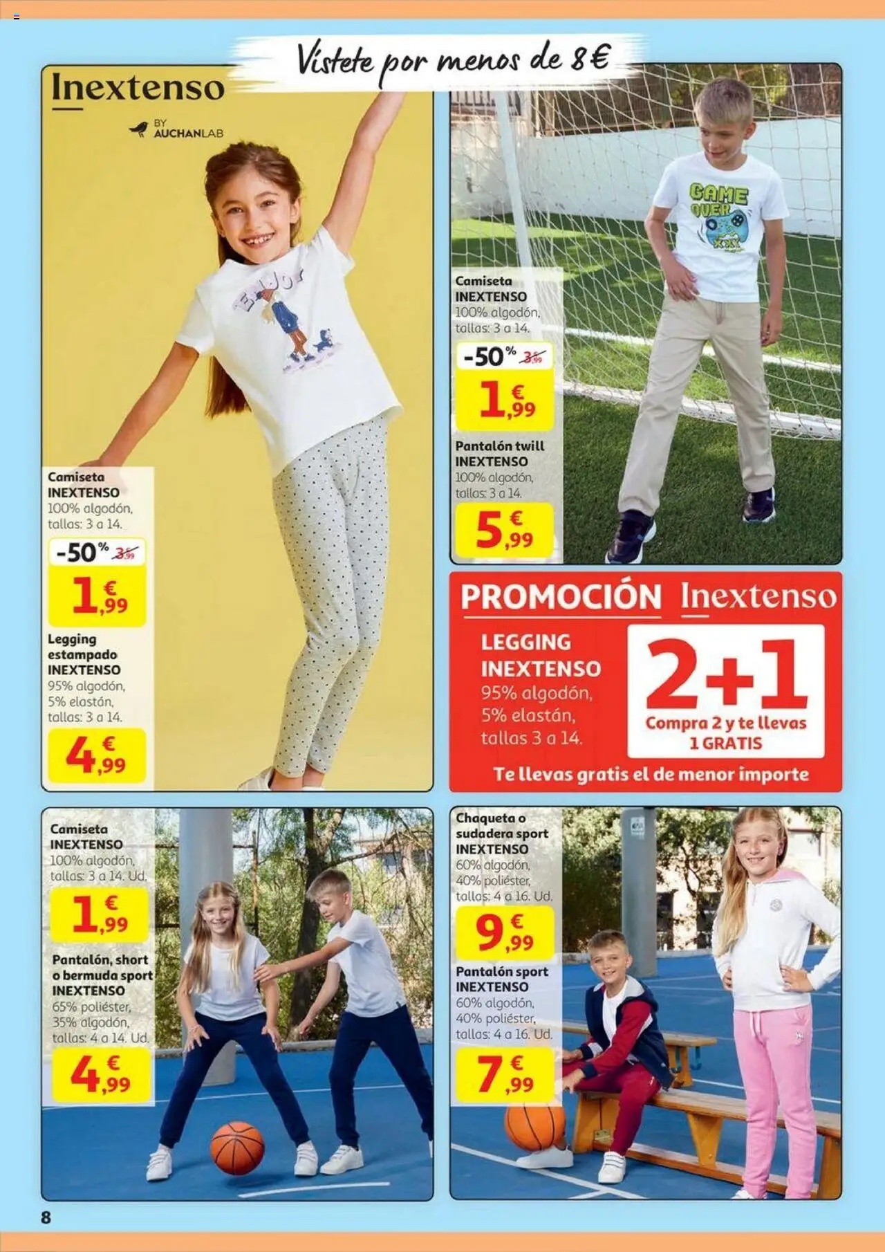 Alcampo - SST Nacional  │ válido desde el 14.08.2025 | Página: 8 | Productos: Sudadera, Chaqueta, Té