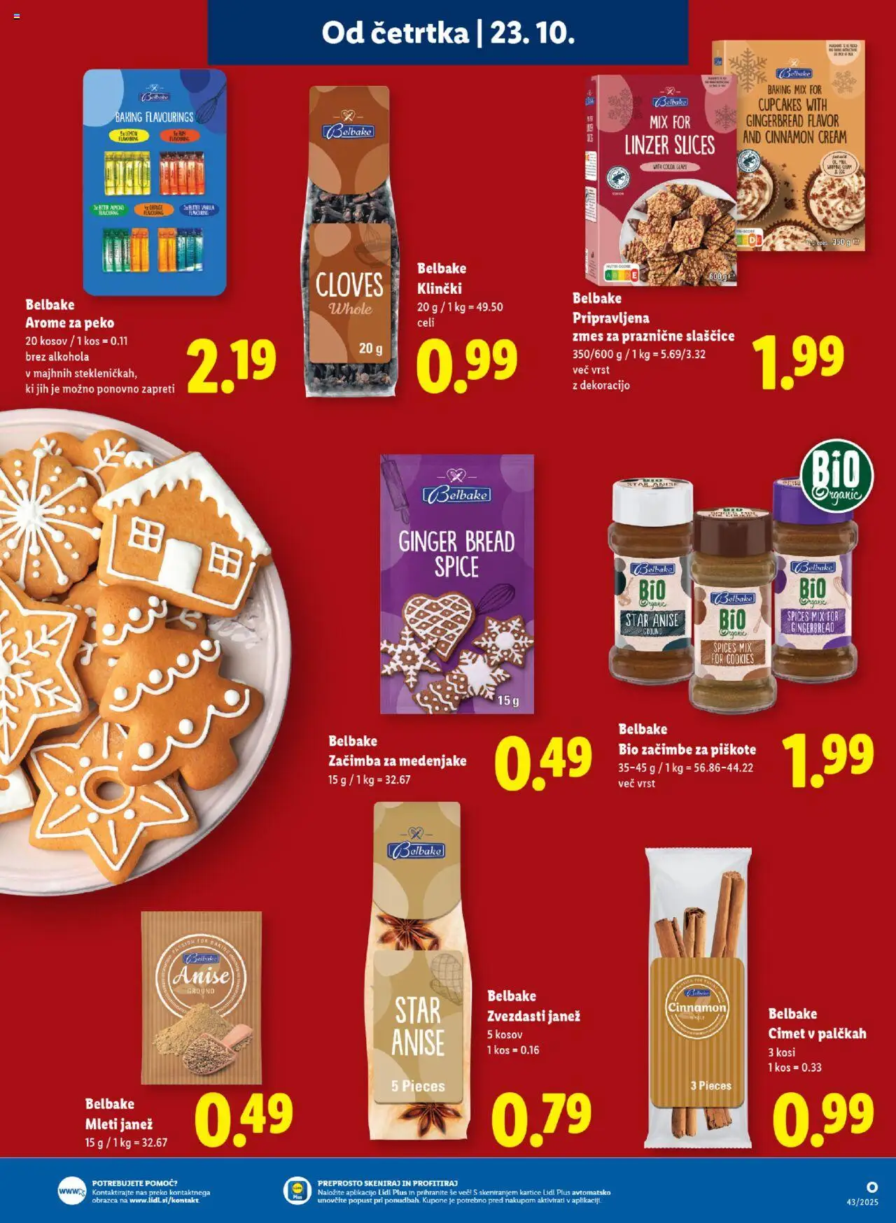 Novi Lidl katalog ponudbe – veljaven od 23.10.2025 | Stran: 17 | Izdelki: Kos, Zacimbe