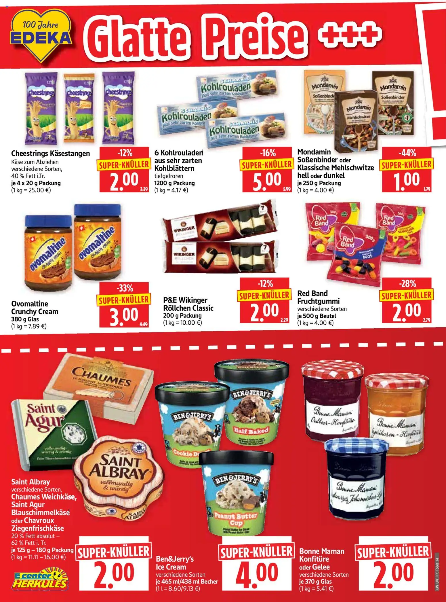 HERKULES Prospekt 	 – gültig ab 19.01.2026 | Seite: 14 | Produkte: Ovomaltine, Butter, Käse, Bonne maman