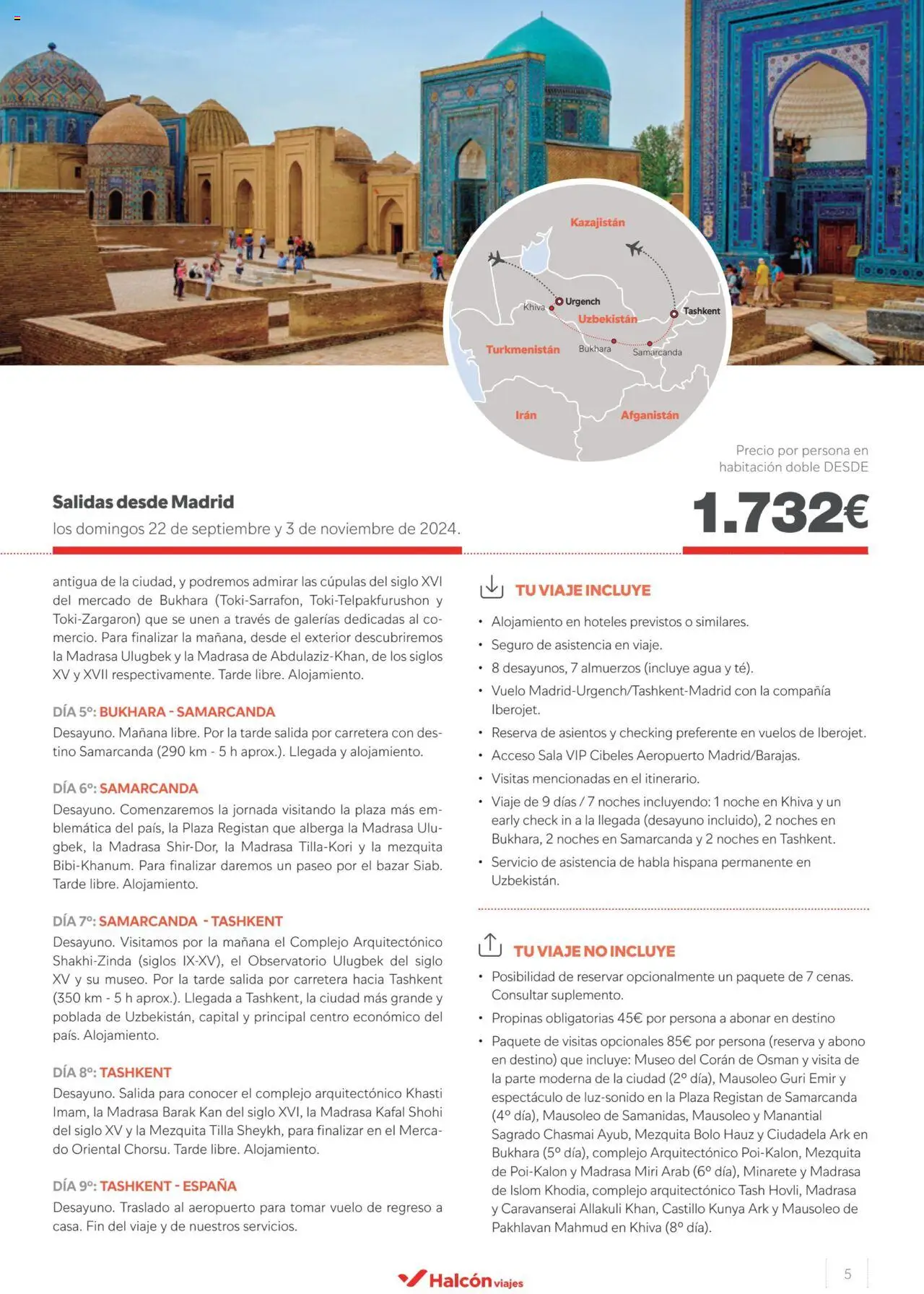 Halcón Viajes Uzbekistan │ válido desde el 28.05.2024 | Página: 5