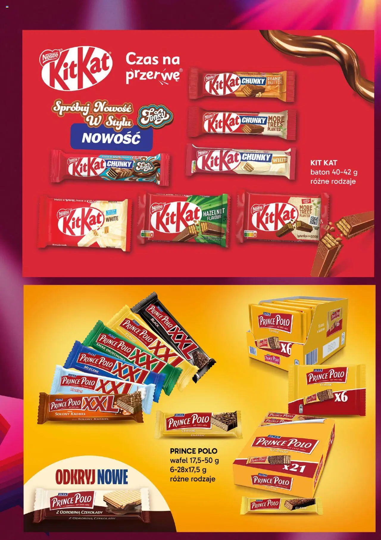 Eurocash Gazetka - Katalog Hity 30-lecia od 01.09.2025 | Strona: 12 | Produkty: Czekolady, Prince polo xxl, Baton