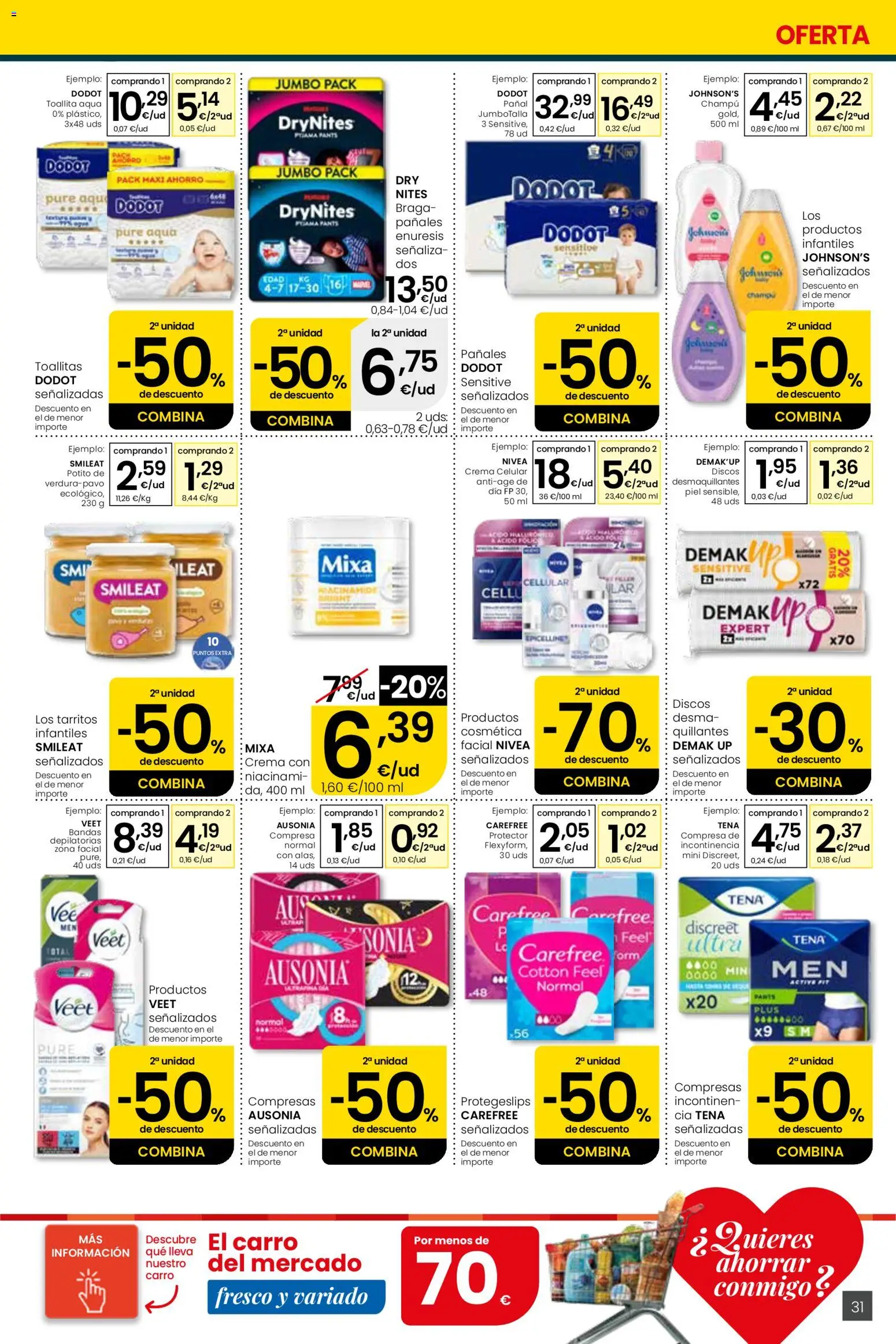 Eroski Quieres ahorrar conmigo │ válido desde el 16.04.2026 | Página: 31 | Productos: Champú, Crema, Γλυφιτζούρι, Braga