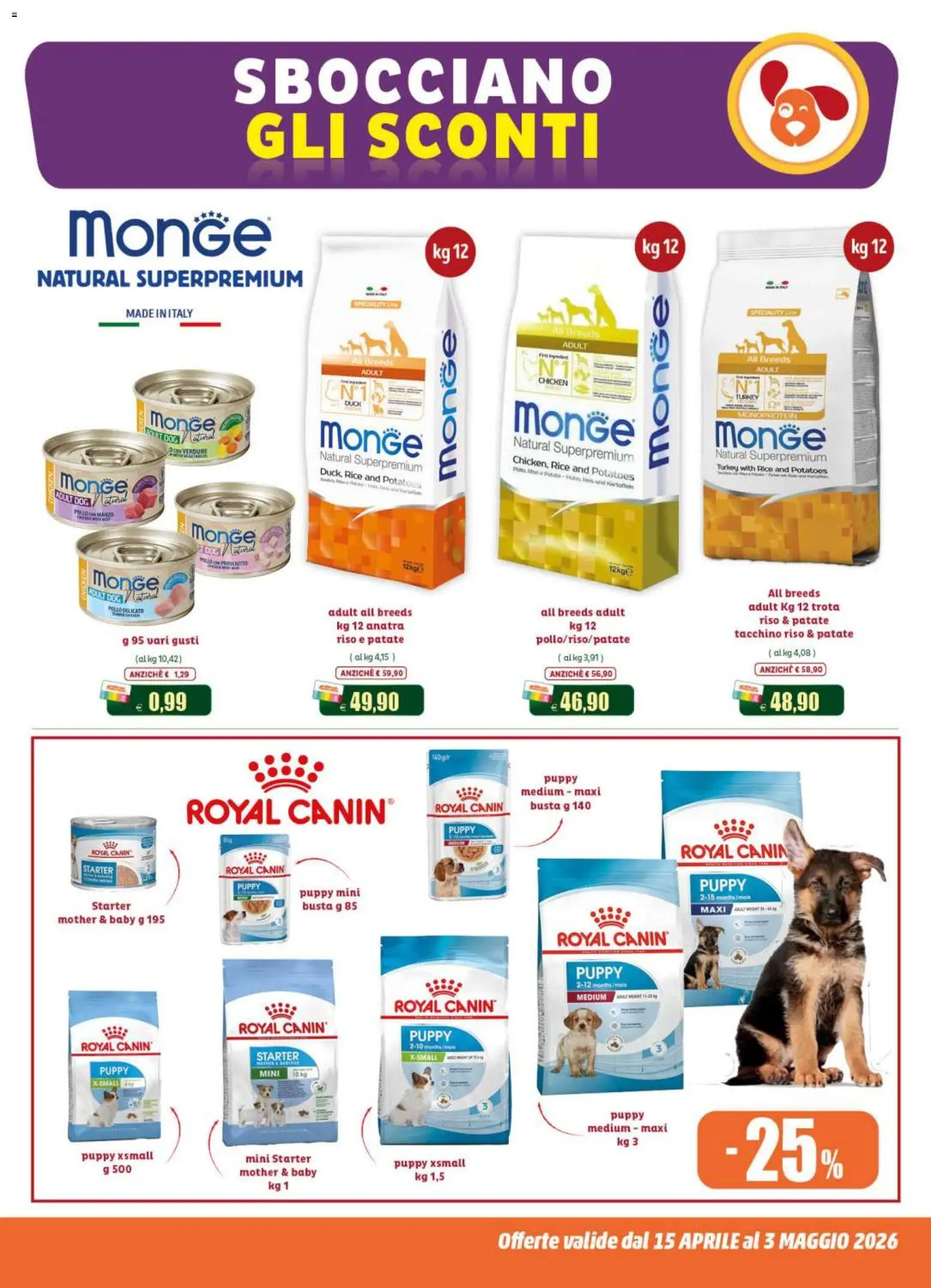 Volantino Elite Supermercati del 15.04.2026 | Pagina: 3 | Prodotti: Pollo, Trota, Verdure, Tacchino