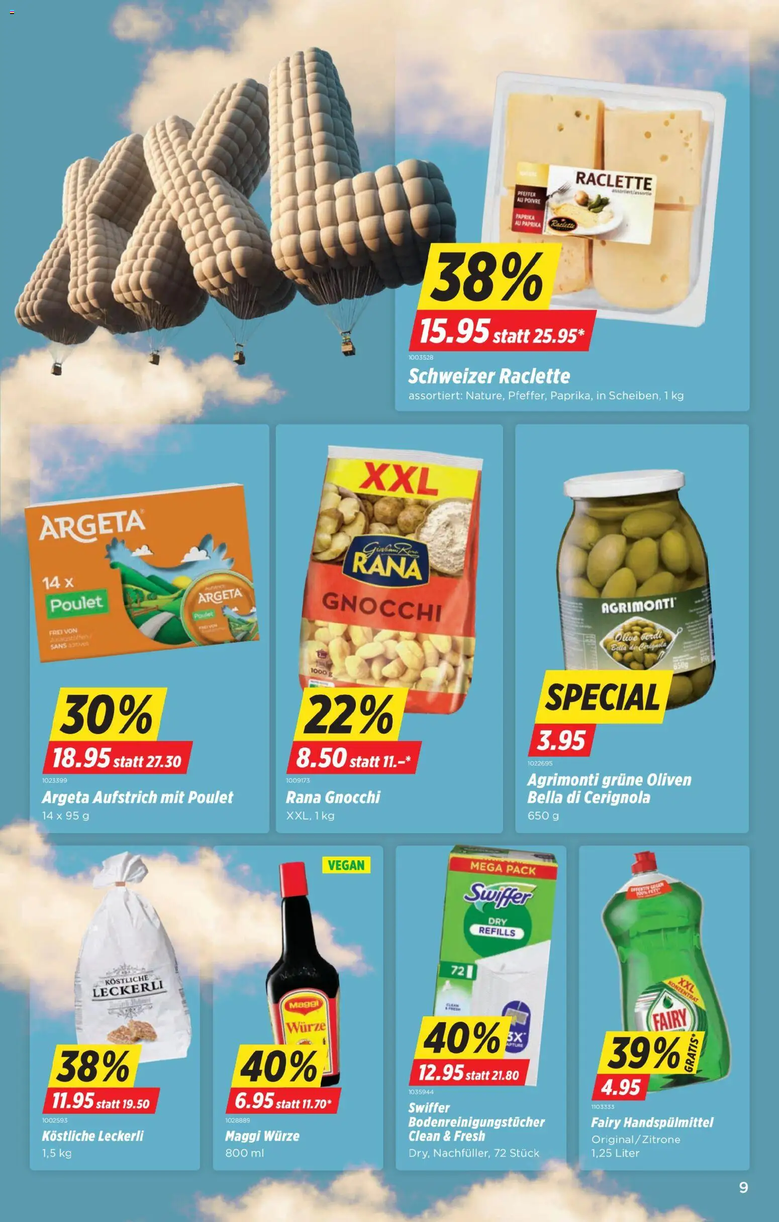 Denner Aktionen – gültig ab 11.11.2025 | Seite: 9 | Produkte: Pfeffer, Raclette