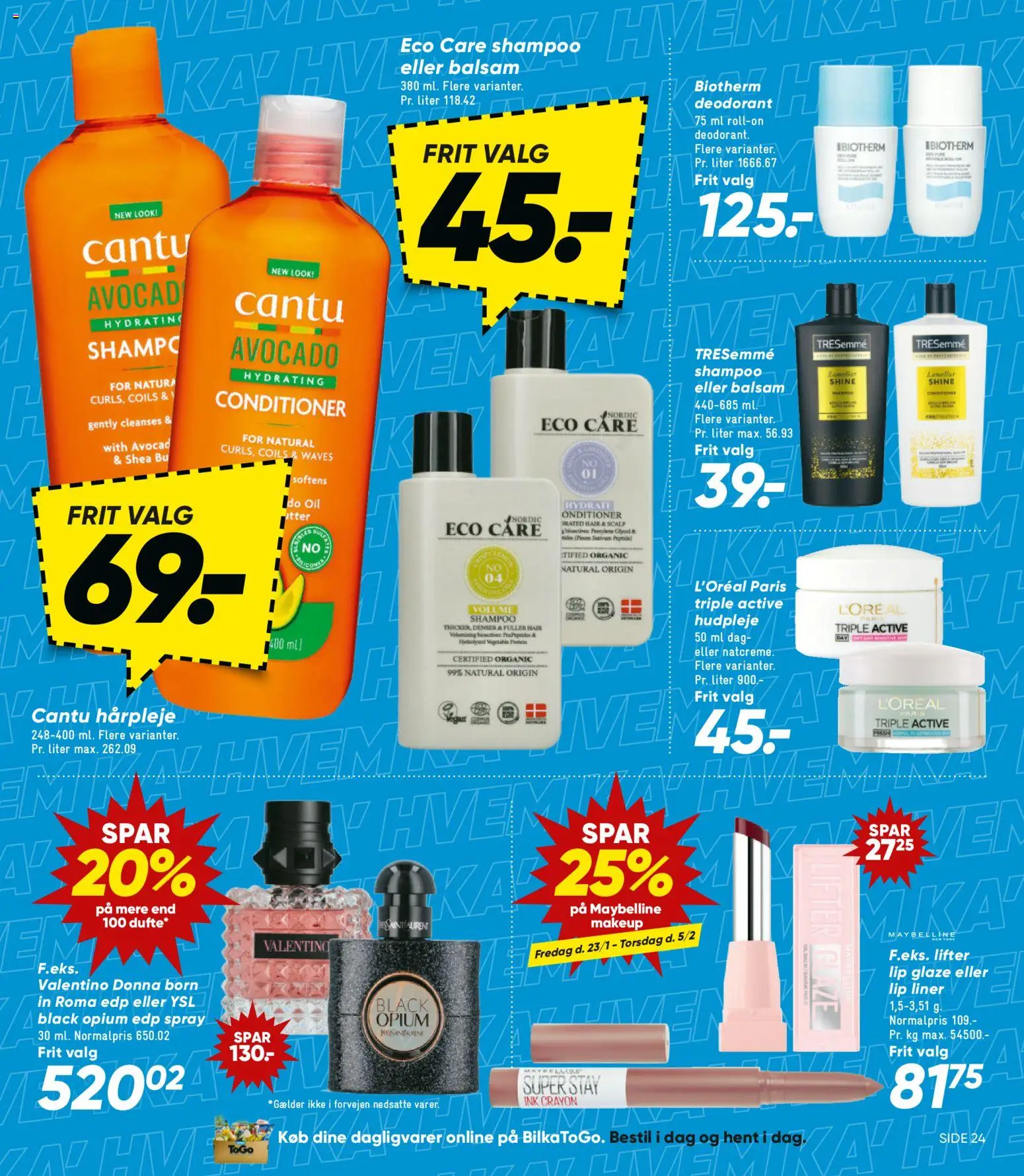 Bilka tilbudsavis – gyldig fra 23.01.2026 | Side: 35 | Produkter: Shampoo, Balsam, Deodorant, Avocado