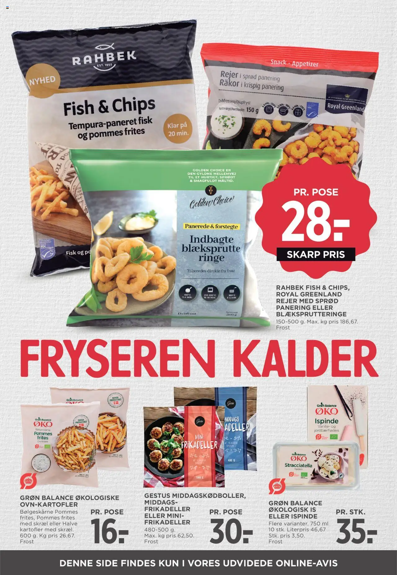 Meny Tilbudsavis gyldig fra 15.08.2025 | Side: 23 | Produkter: Fisk, Pommes frites, Is, Vanilje