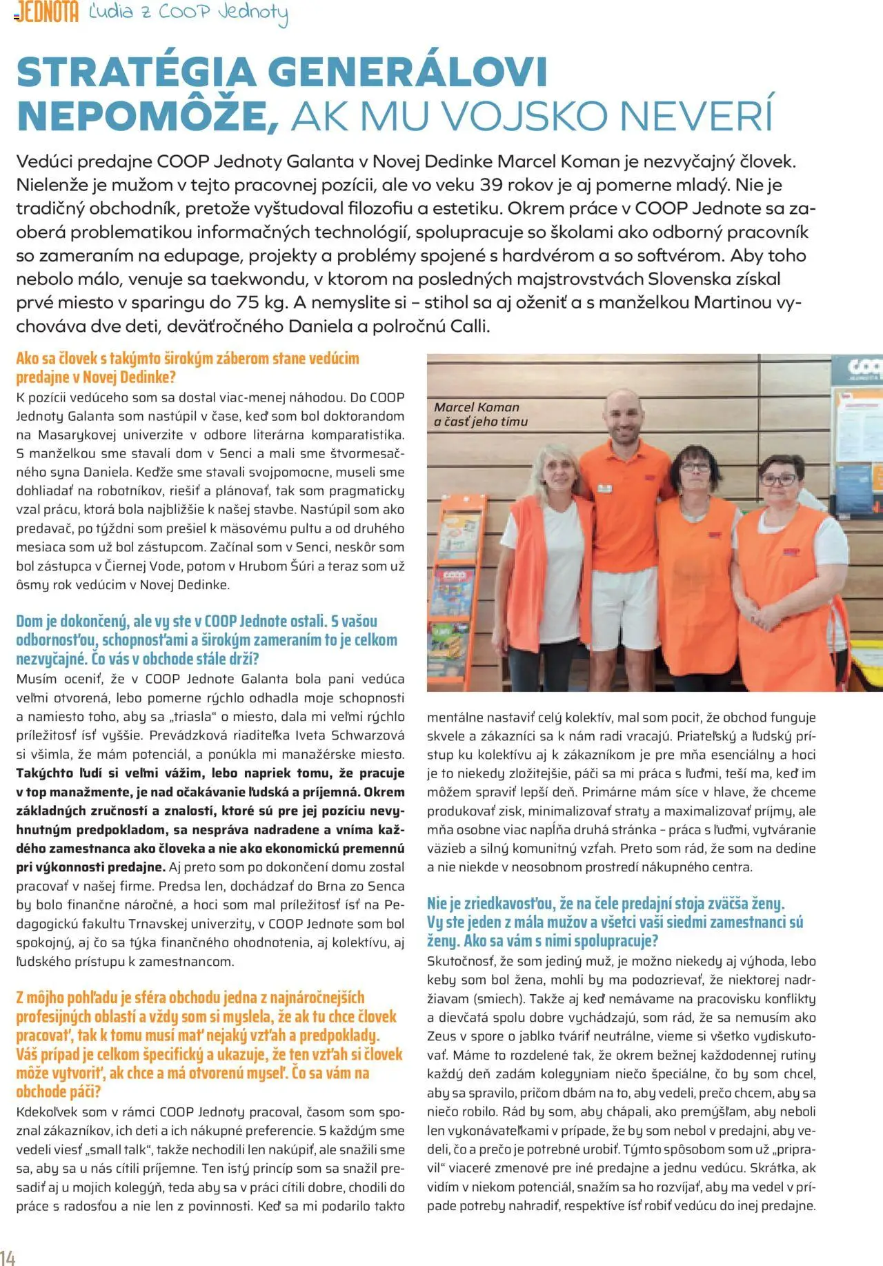 COOP Jednota časopis │ platný od 01.08.2025 | Strana: 14