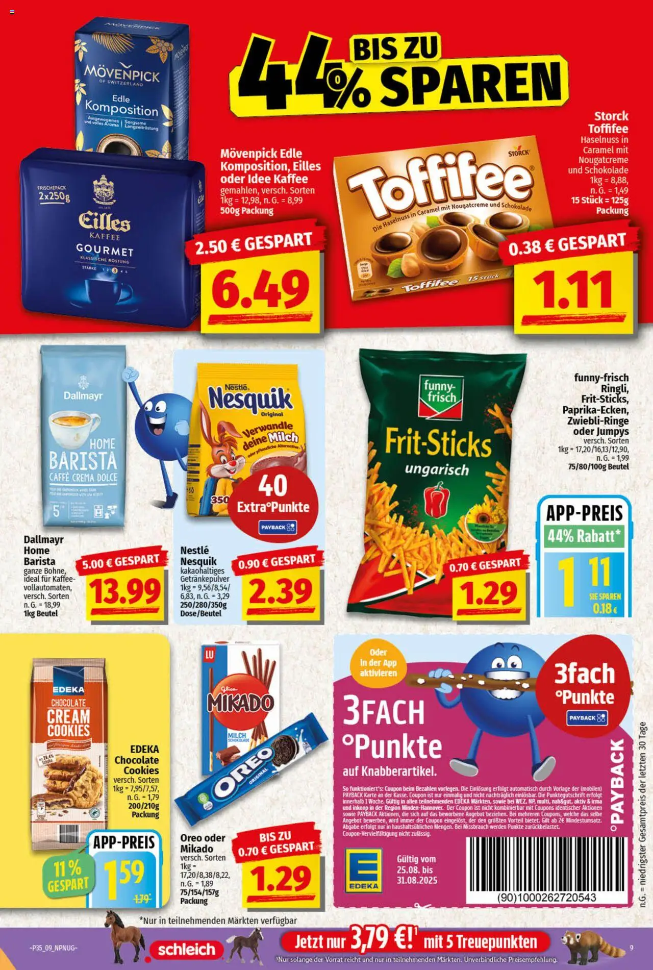 NP Discount Prospekt 	 - gültig ab dem 25.08.2025 | Seite: 9 | Produkte: Idee kaffee, Schokolade, Funny frisch, Dallmayr