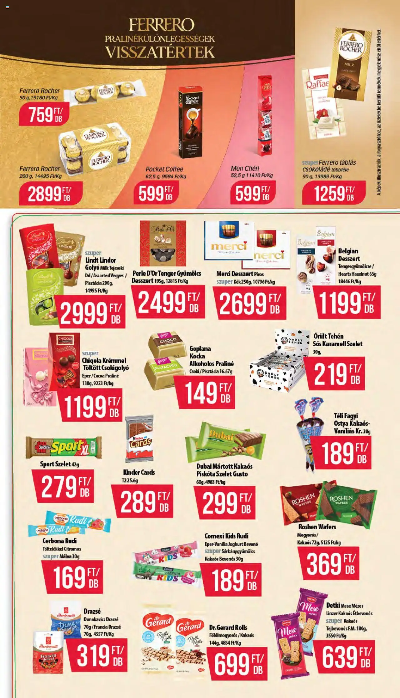 COOP akciós ujság - amely érvényes a következő dátumtól: 16.10.2025 | Oldal: 5 | Termékek: Gyümölcs, Fagyi, Praliné, Drazsé