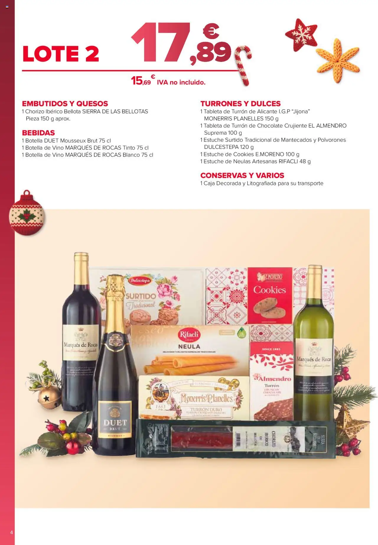 Carrefour - Cestas │ válido desde el 18.10.2025 | Página: 4 | Productos: Chocolate, Vino, Tableta, Νυχτικό