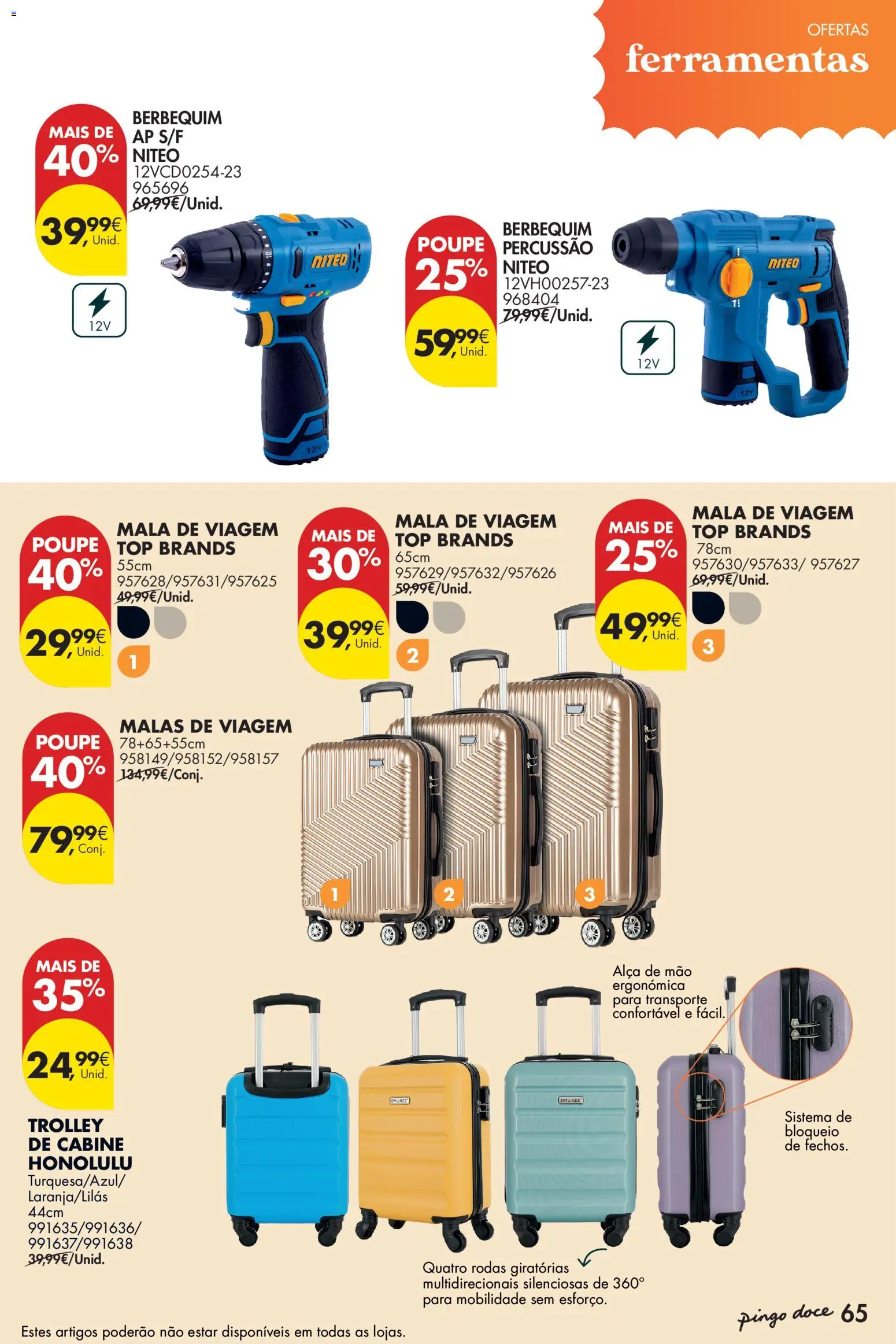 Pingo Doce - Natal │ válido de 11.11.2025 | Página: 65 | Produtos: Mala de viagem, Top, Ferramentas