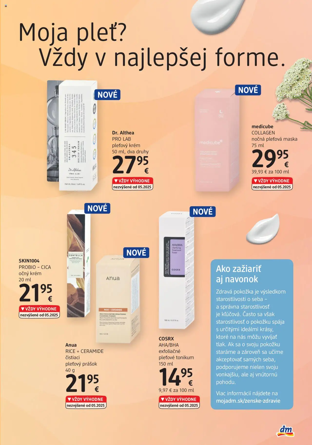 dm drogerie Journal Júl 2025 │ platný od 01.07.2025 | Strana: 3 | Produkty: Maska, Krém, Toner