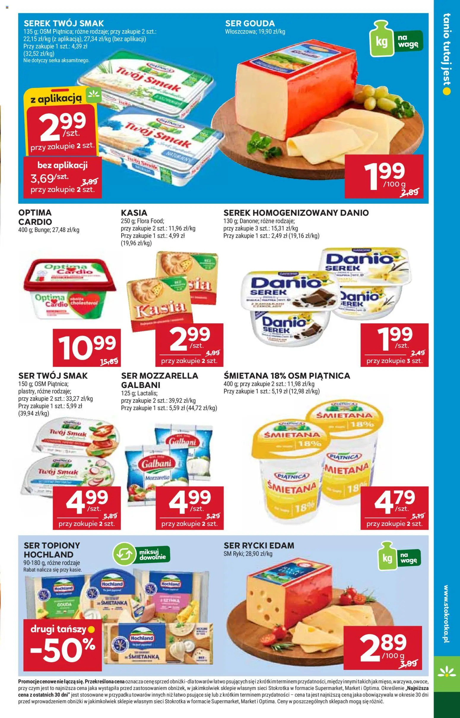 Stokrotka Gazetka - Market od 22.01.2026 | Strona: 9 | Produkty: Serek homogenizowany, Stokrotka, Ser, Ser gouda