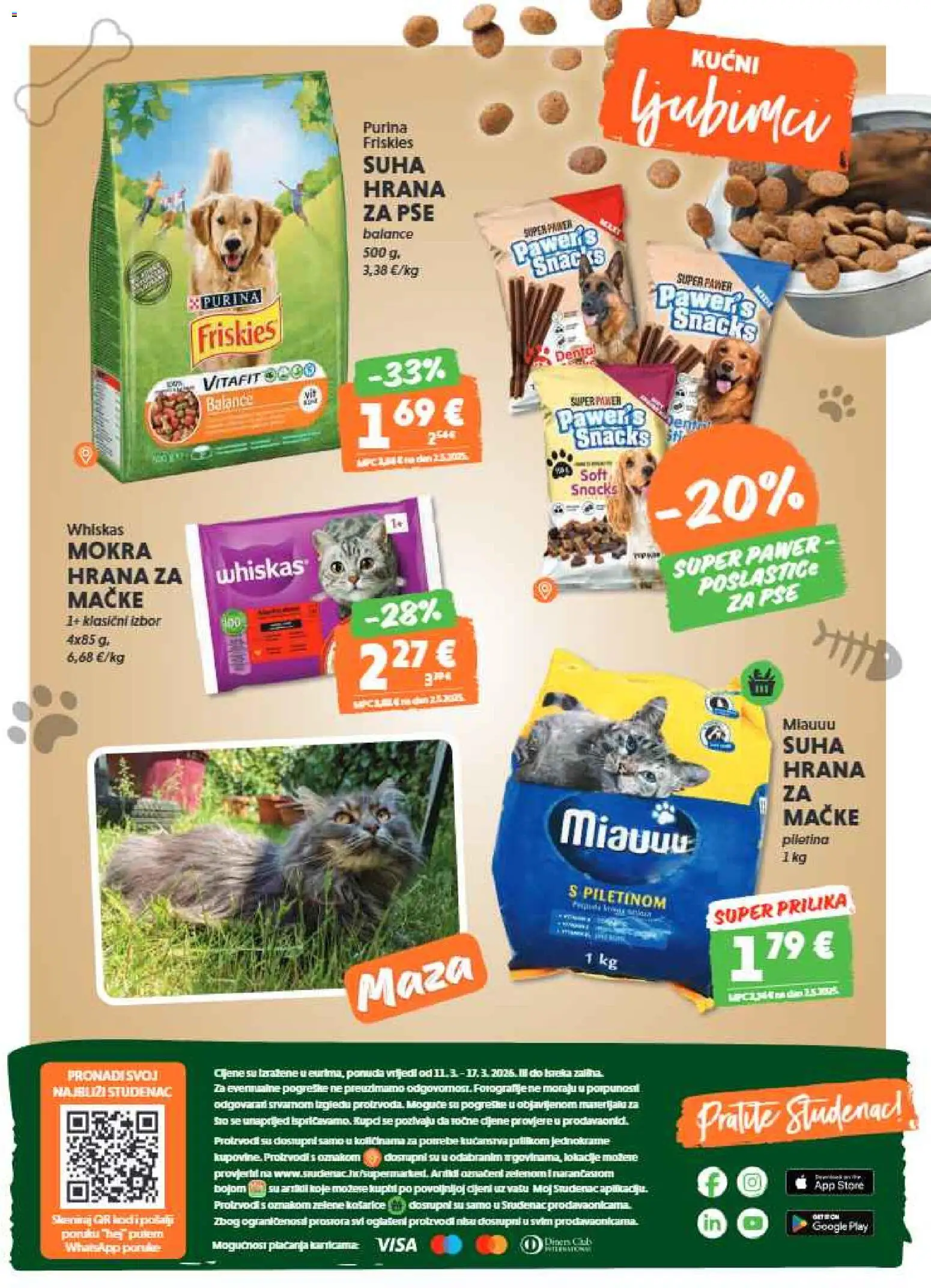 Studenac katalog | vrijedi od 04.03.2026 | Stranica: 31 | Proizvodi: Whiskas, Hrana za pse, Suha hrana za pse
