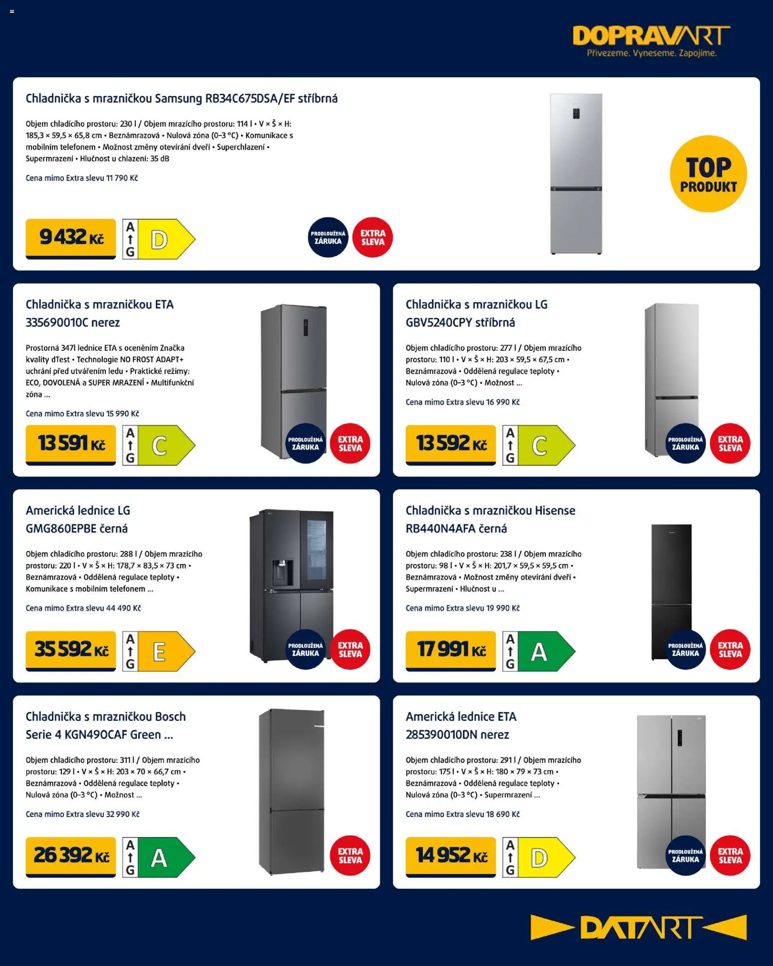 Datart leták od 03.12.2025 | Strana: 17 | Produkty: Lednice, Samsung, Chladnička