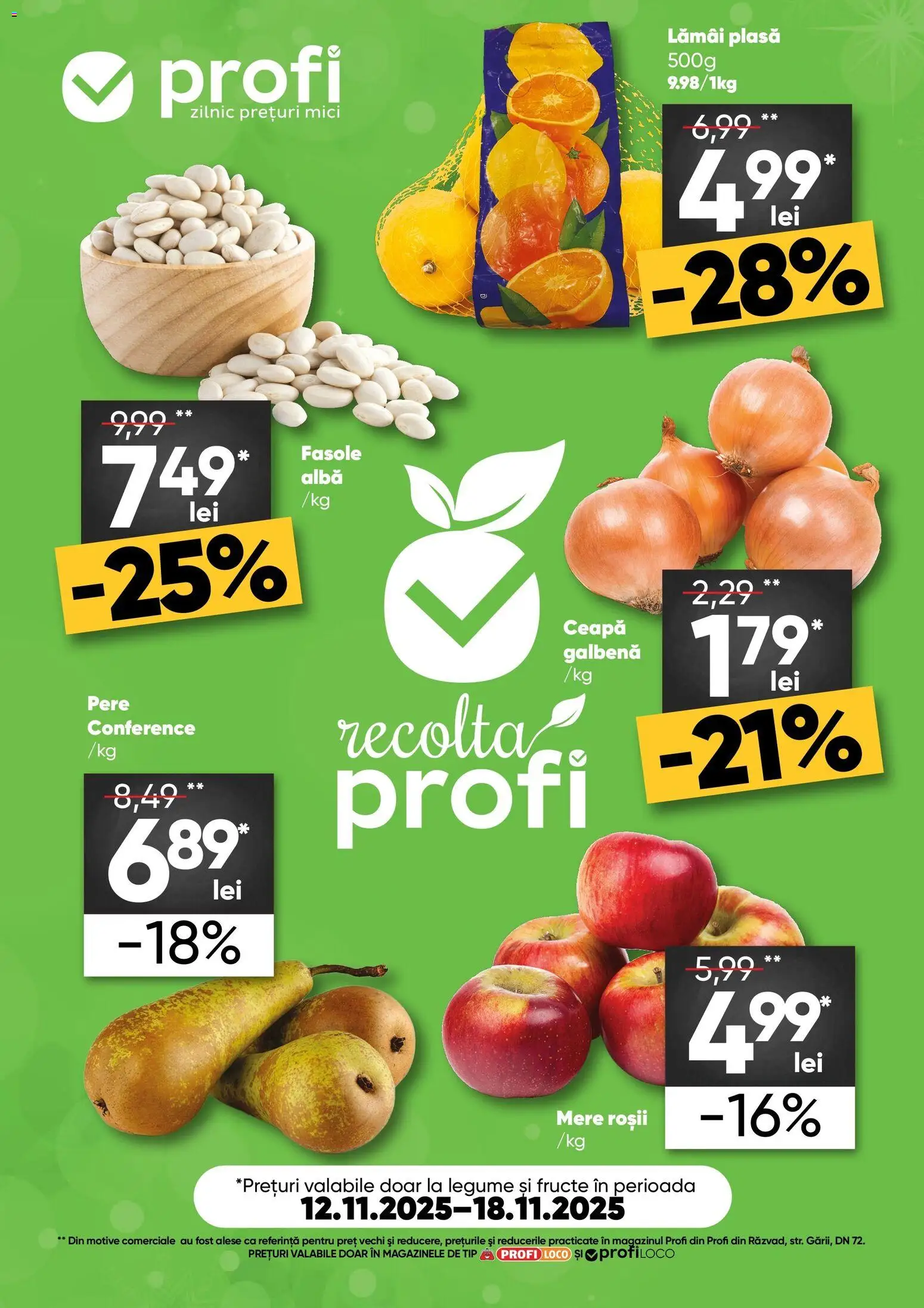 Noul catalog Profi – valabil de la 12.11.2025 | Pagină: 1 | Produse: Mici, Roșii, Legume, Fructe