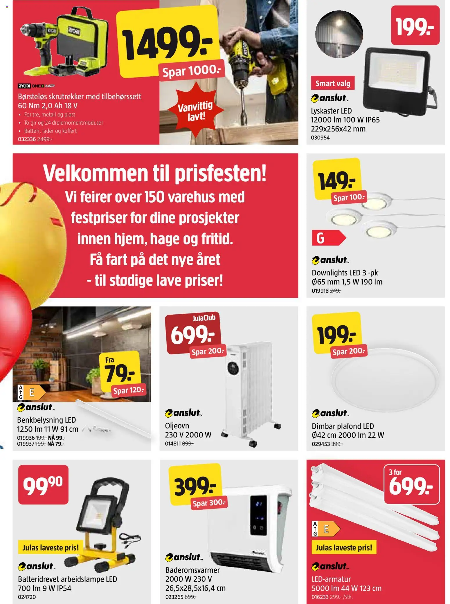 {H1} | Side: 4 | Produkter: Arbeidslampe, Skrutrekker, Koffert, Dartpilar