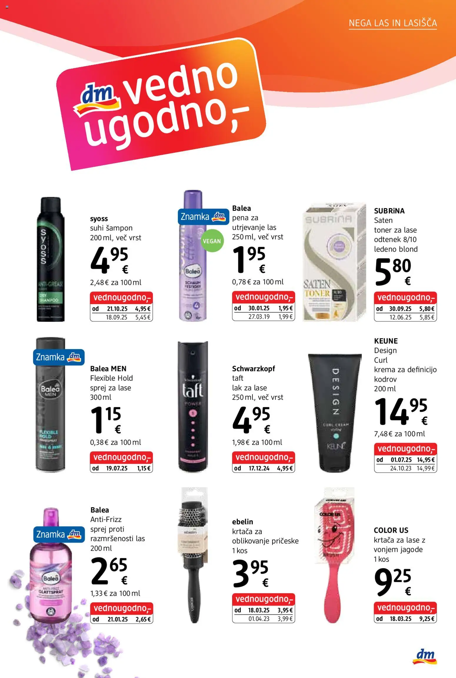 Novi DM Drogerie Markt katalog ponudbe – veljaven od 05.01.2026 | Stran: 11 | Izdelki: Toner, Lak za lase, Krtaca, Jagode