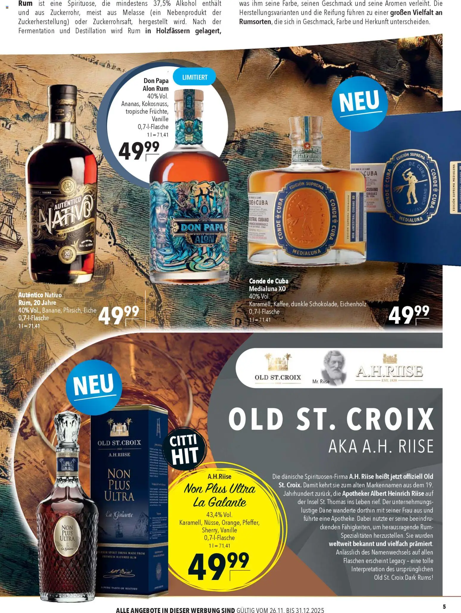 CITTI Markt - Spirituosen-Spezialitäten – gültig ab 26.11.2025 | Seite: 5 | Produkte: Rum