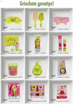 Forhåndsvisning av Spar Kjøp - Grinchen gyldig fra 20.10.2025 | Side: 8 | Produkter: Sheet Mask, Shower Gel, Toalettveske, Shampoo