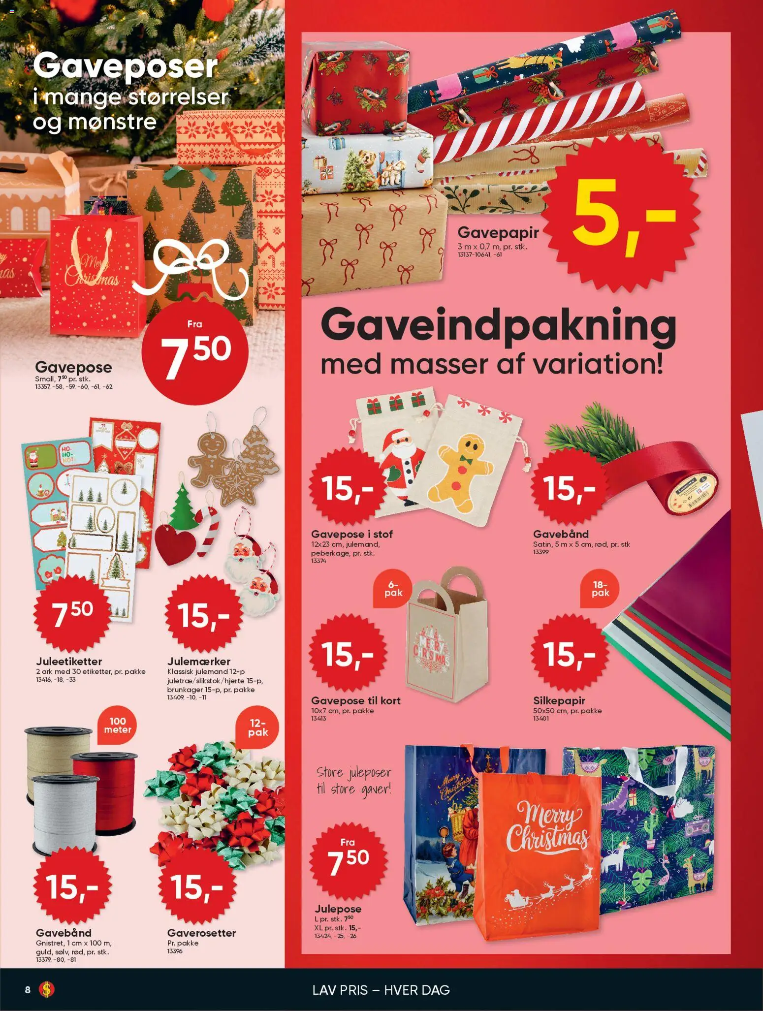 Bigdollar tilbudsavis – gyldig fra 19.12.2025 | Side: 8 | Produkter: Brunkager, Stof