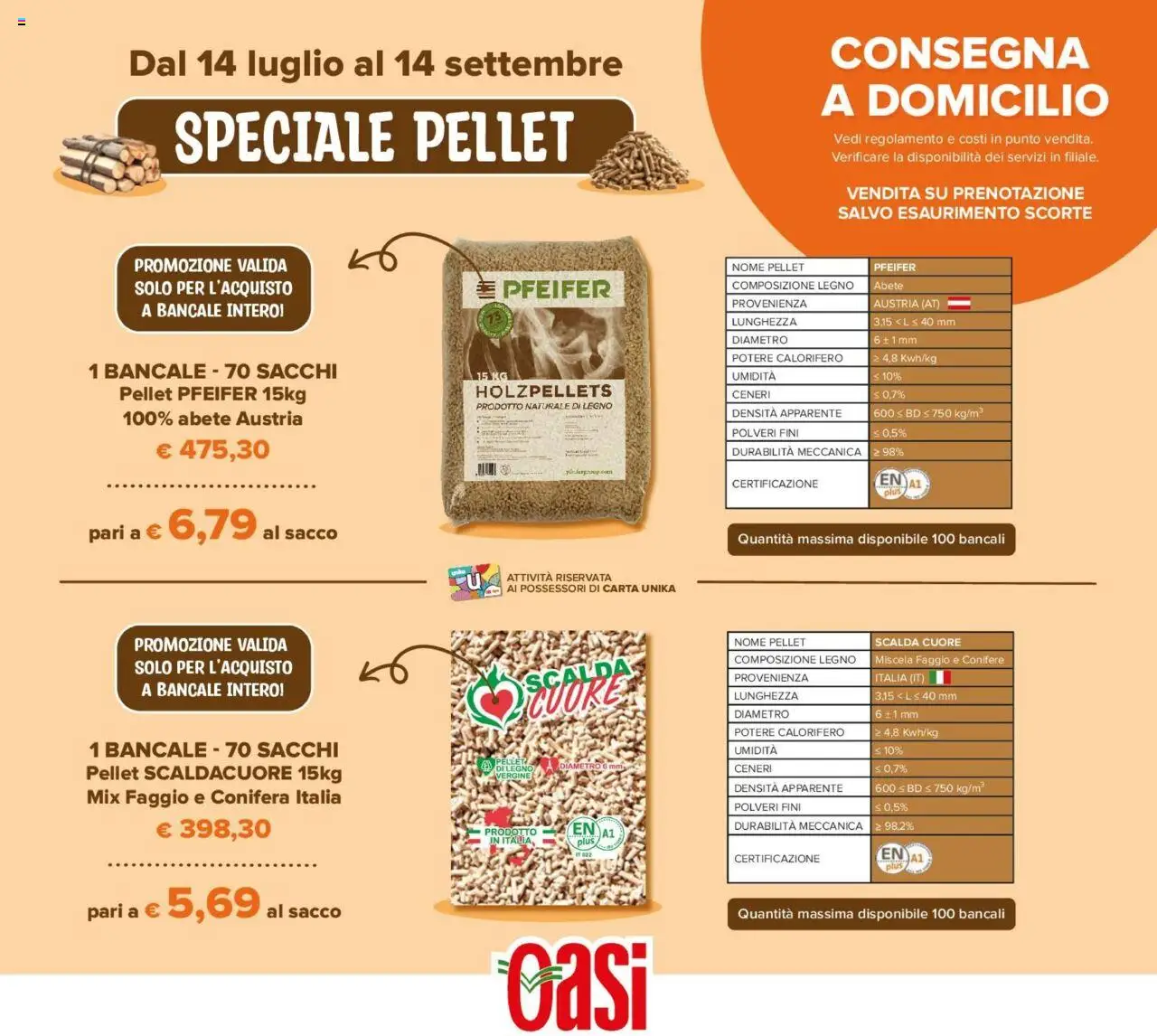 Volantino Oasi del 24.07.2025 | Pagina: 31 | Prodotti: Pellet