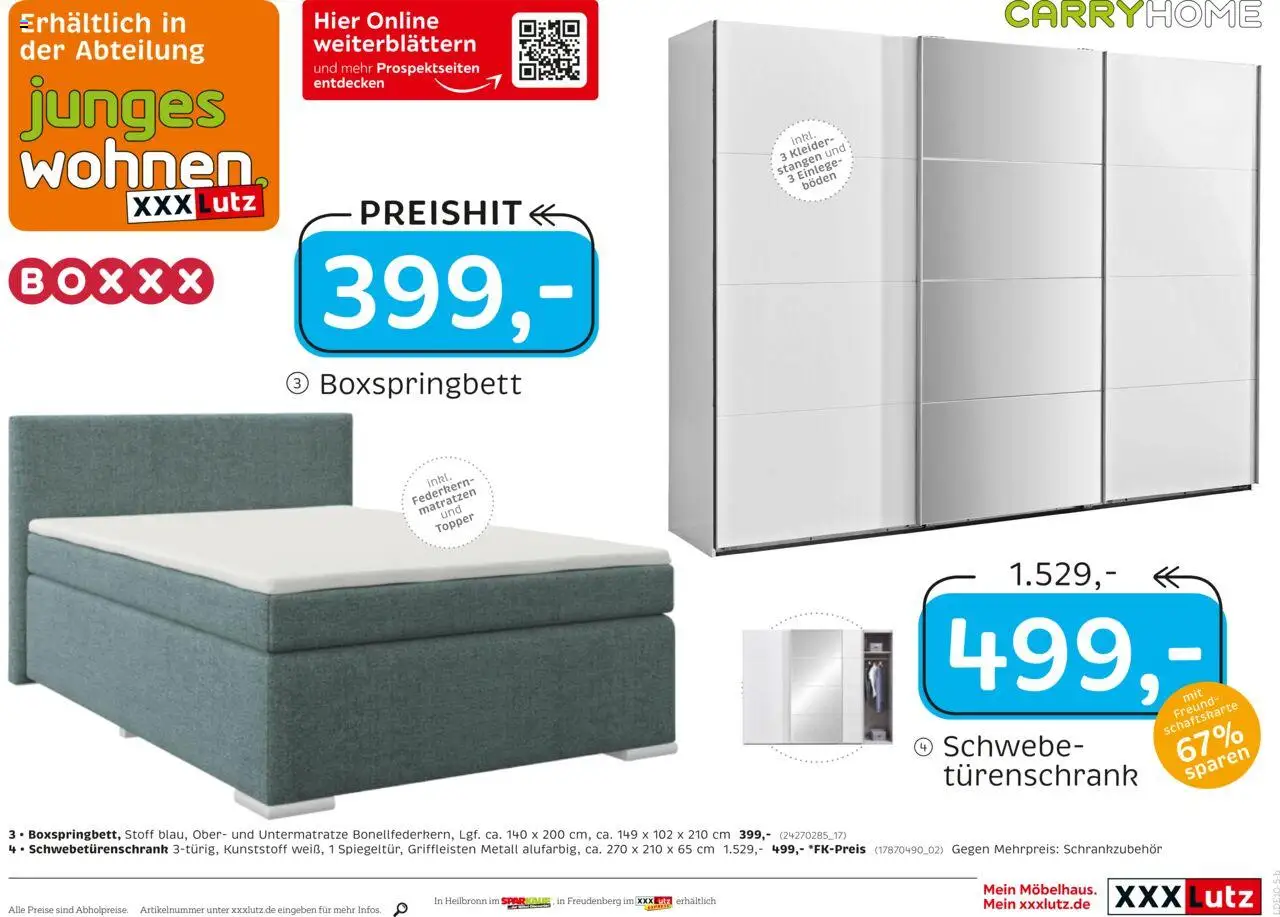 XXXL Lutz Deutschlands Nr. 1 beim Preis! – gültig ab 22.09.2025 | Seite: 17 | Produkte: Boxspringbett, Topper
