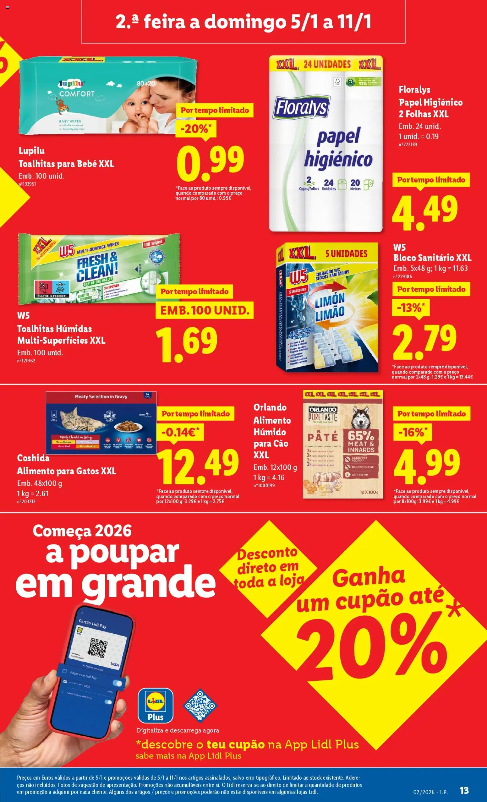 Lidl folheto │ válido de 05.01.2026 | Página: 13 | Produtos: Papel higiénico