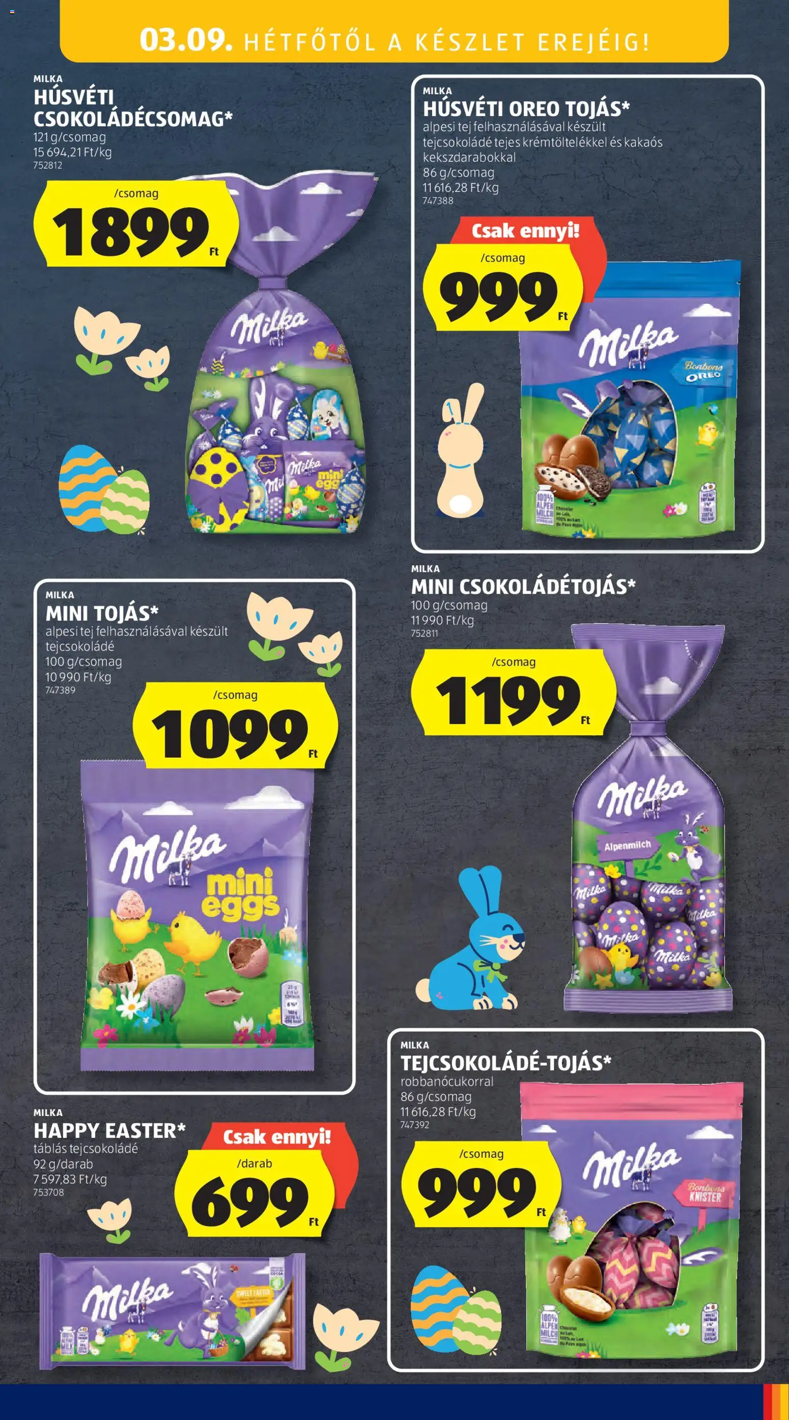 Aldi akciós ujság - amely érvényes a következő dátumtól: 05.03.2026 | Oldal: 71 | Termékek: Tejcsokoládé, Tej