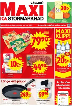 ICA Maxi - Värmdö - Förhandsvisning av reklamblad från butik ICA Maxi aktuell från 03.11.2025