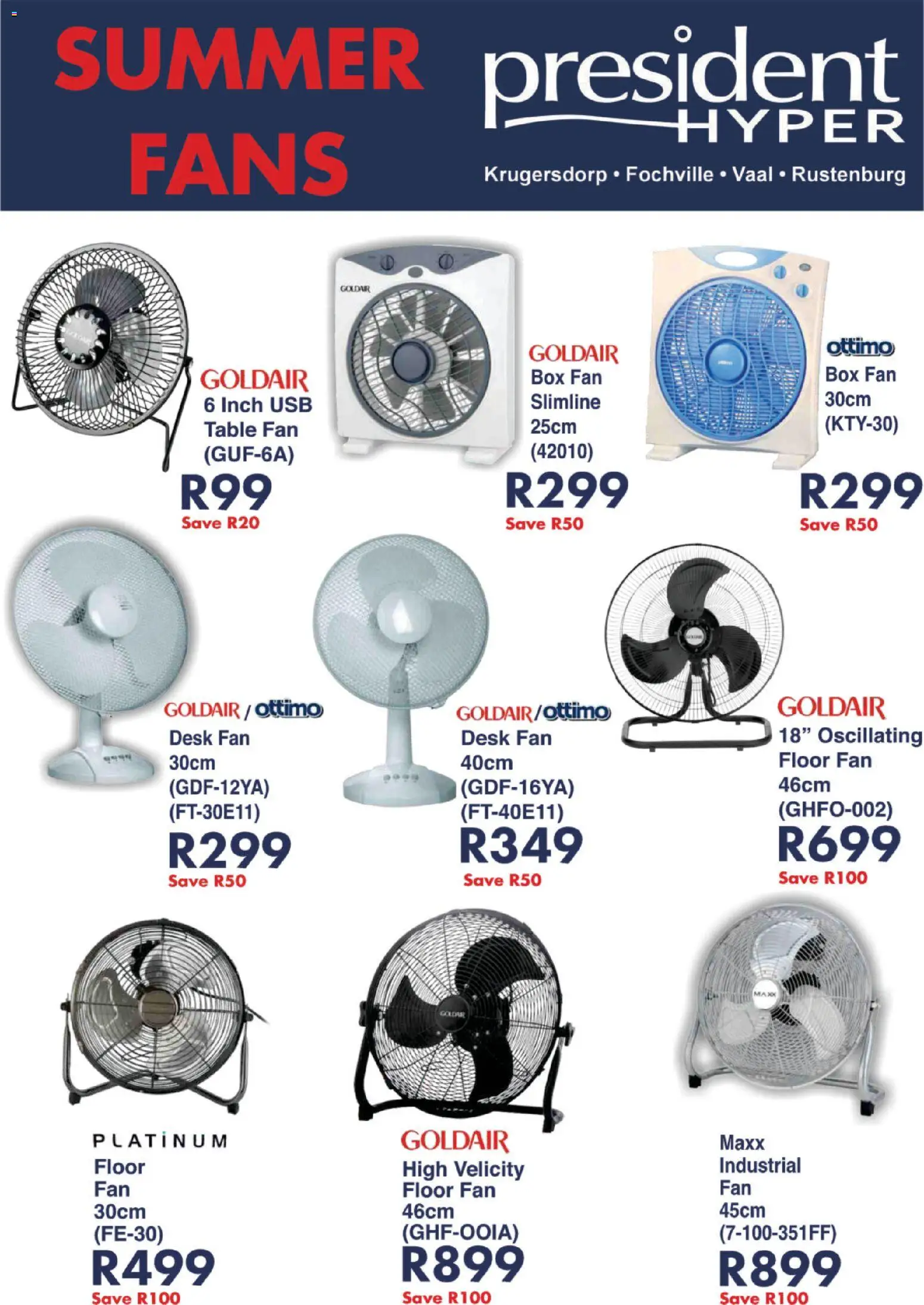 New President Hyper catalogue – valid from 27.01.2026 | Page: 2 | Products: USB, Fan, Table, Floor fan