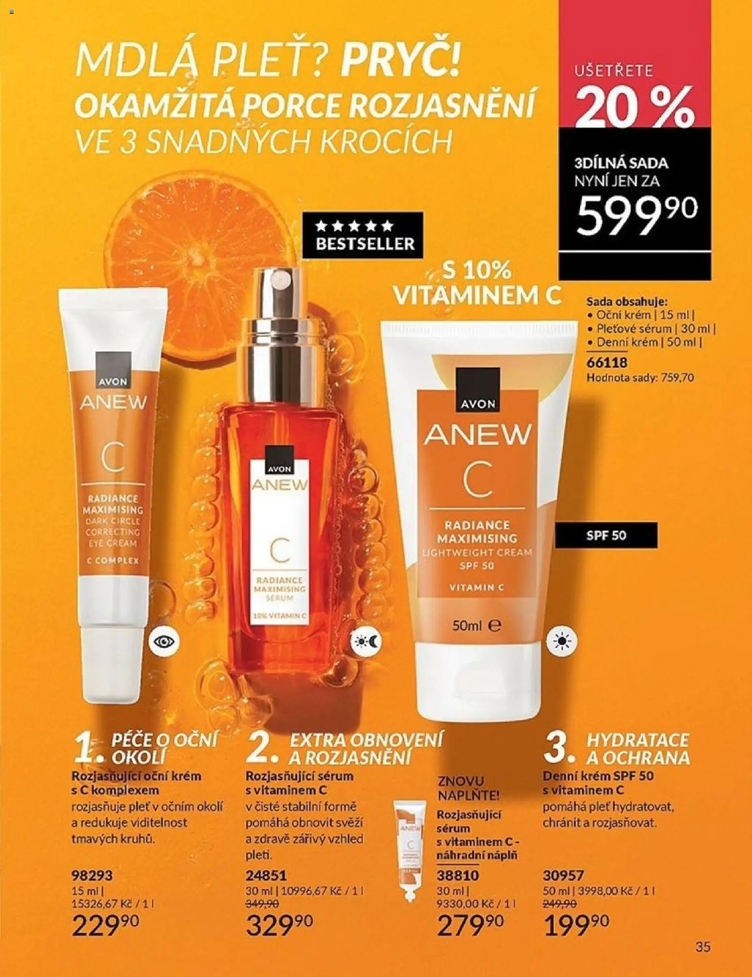 Avon katalog 3/2026 od 01.03.2026 | Strana: 35 | Produkty: Vitamin c, Sérum, Krém