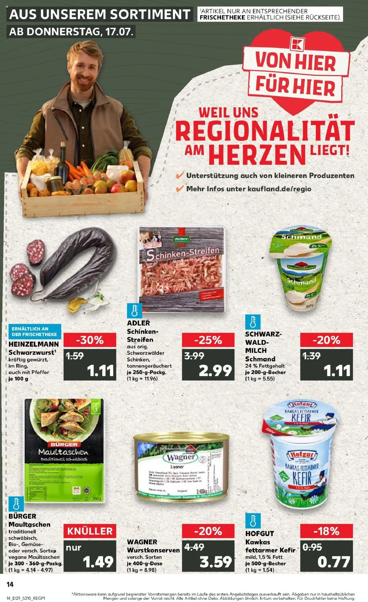 Kaufland prospekt Kehl	 - gültig ab dem 21.07.2025 | Seite: 27 | Produkte: Kefir, Burger, Gemüse, Pfeffer