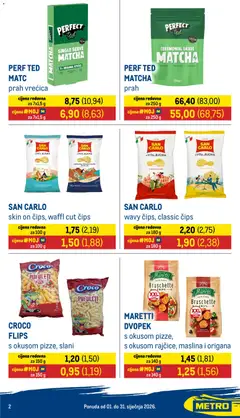 Metro - Metro i partneri - Pregled kataloga iz trgovine Metro, vrijedi od 01.01.2026 | Stranica: 2 | Proizvodi: Flips, Pizza, Dvopek, Čips