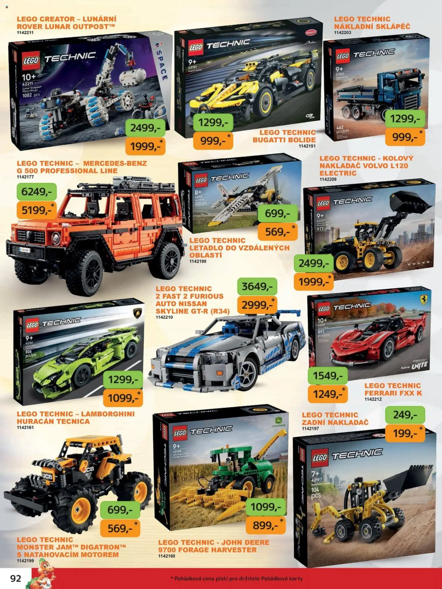 Dráčik leták od 03.10.2025 | Strana: 102 | Produkty: LEGO, Bugatti, Lego Technic, Karty