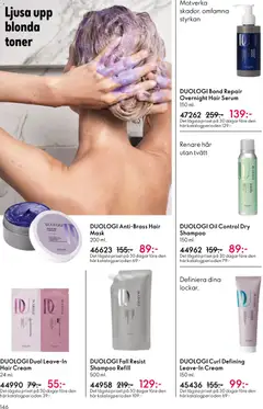 DUOLOGI Bond Repair Overnight Hair Serum, 150 ml. - Förhandsvisning av reklamblad från butik Oriflame aktuell från 10.12.2025 | Sida: 146 | Produkter: Mask, Serum