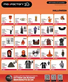 Anteprima del volantino Volantino Max Factory valido a partire dal 09.10.2025 | Pagina: 40 | Prodotti: Calice, Vestito, Candela, Appendino