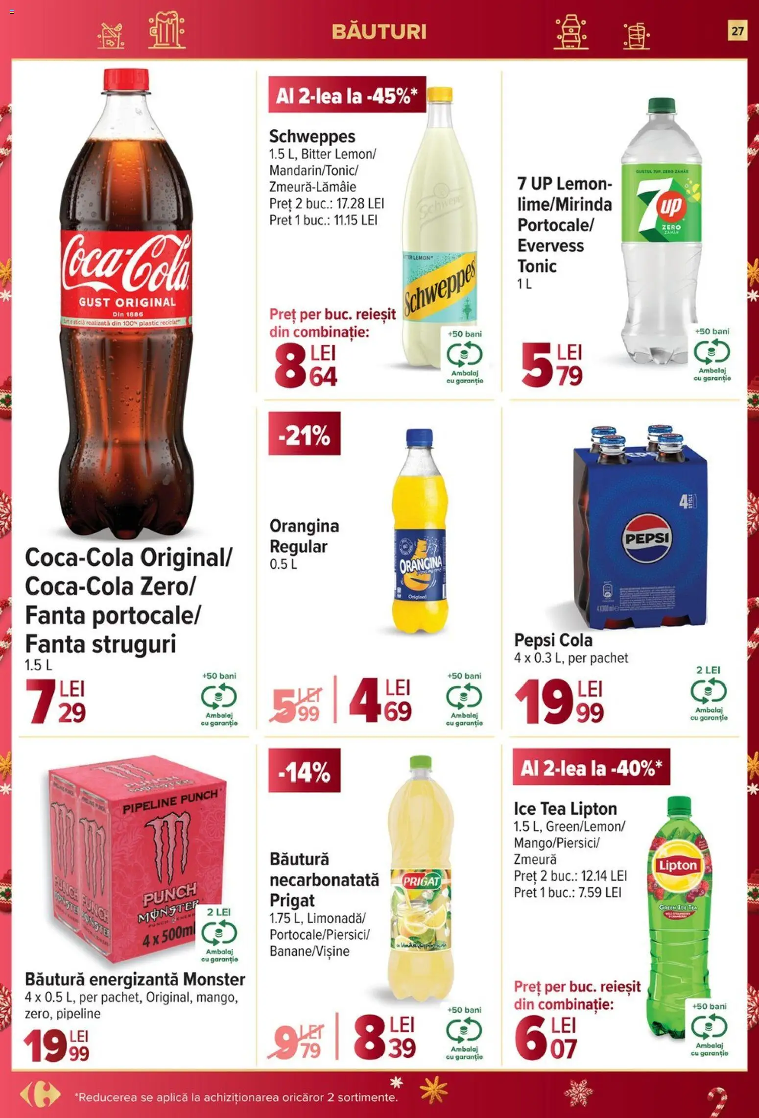 Noul catalog Carrefour – valabil de la 03.12.2025 | Pagină: 27 | Produse: Struguri, Zmeură, Amerikan servis, Ice tea