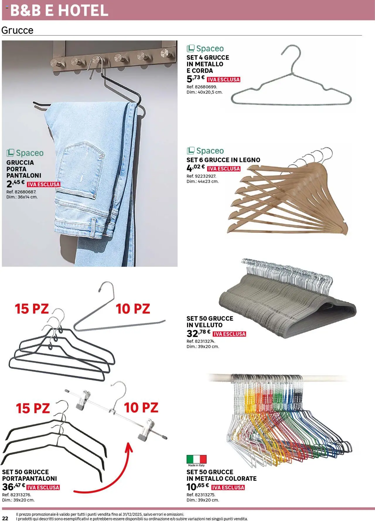 Volantino Leroy Merlin del 02.06.2025 | Pagina: 22 | Prodotti: Pantaloni, Grucce